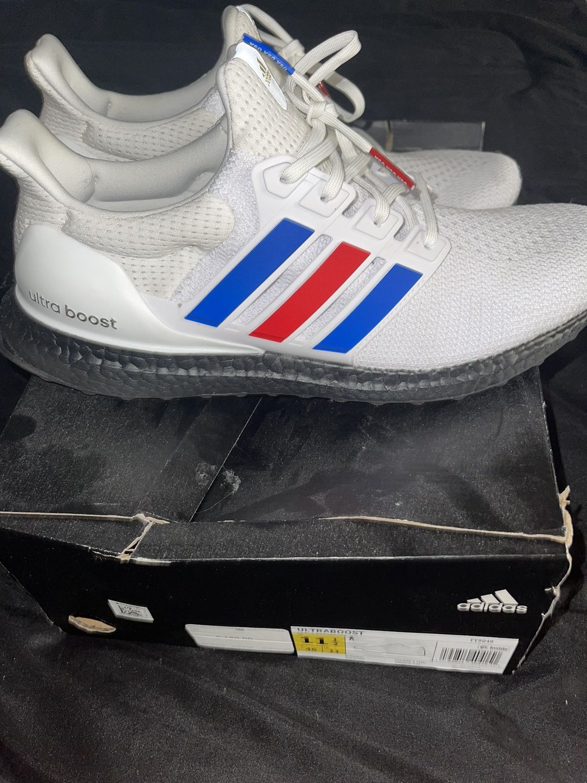 Adidas Adidas UltraBoost USA Red White & Blue Size 11.5 Size US 11.5 / EU 44-45 - 5 Thumbnail