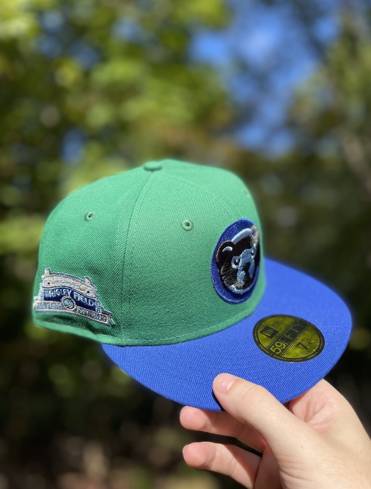 MLB × New Era Sports World 165 Chicago Cubs 2-Tone ‘Save The Planet’Sz71/4 Size ONE SIZE - 3 Thumbnail