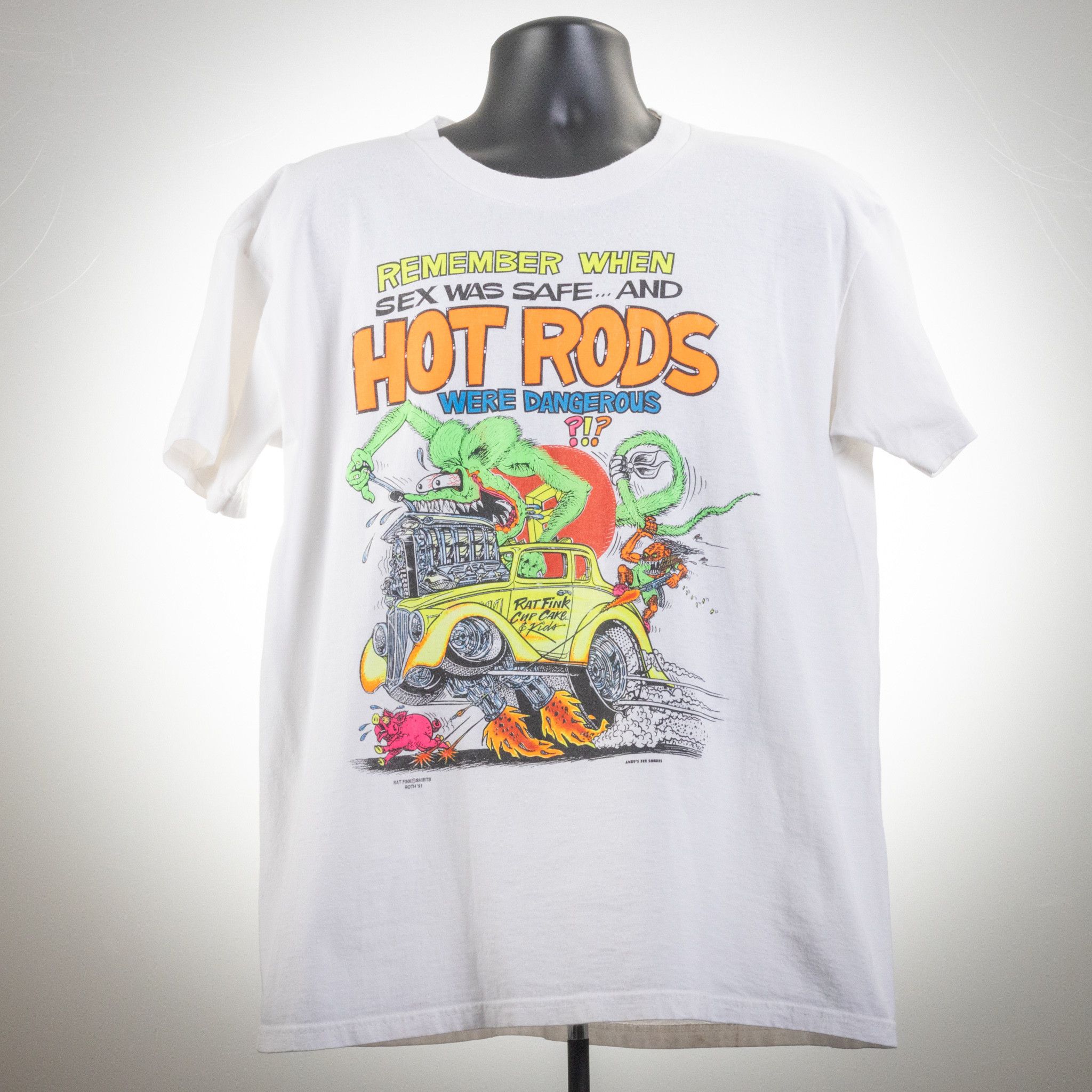 Vintage Ed Roth Rat Fink Safe Sex Dangerous Hot Rods 1991 Grailed 3109