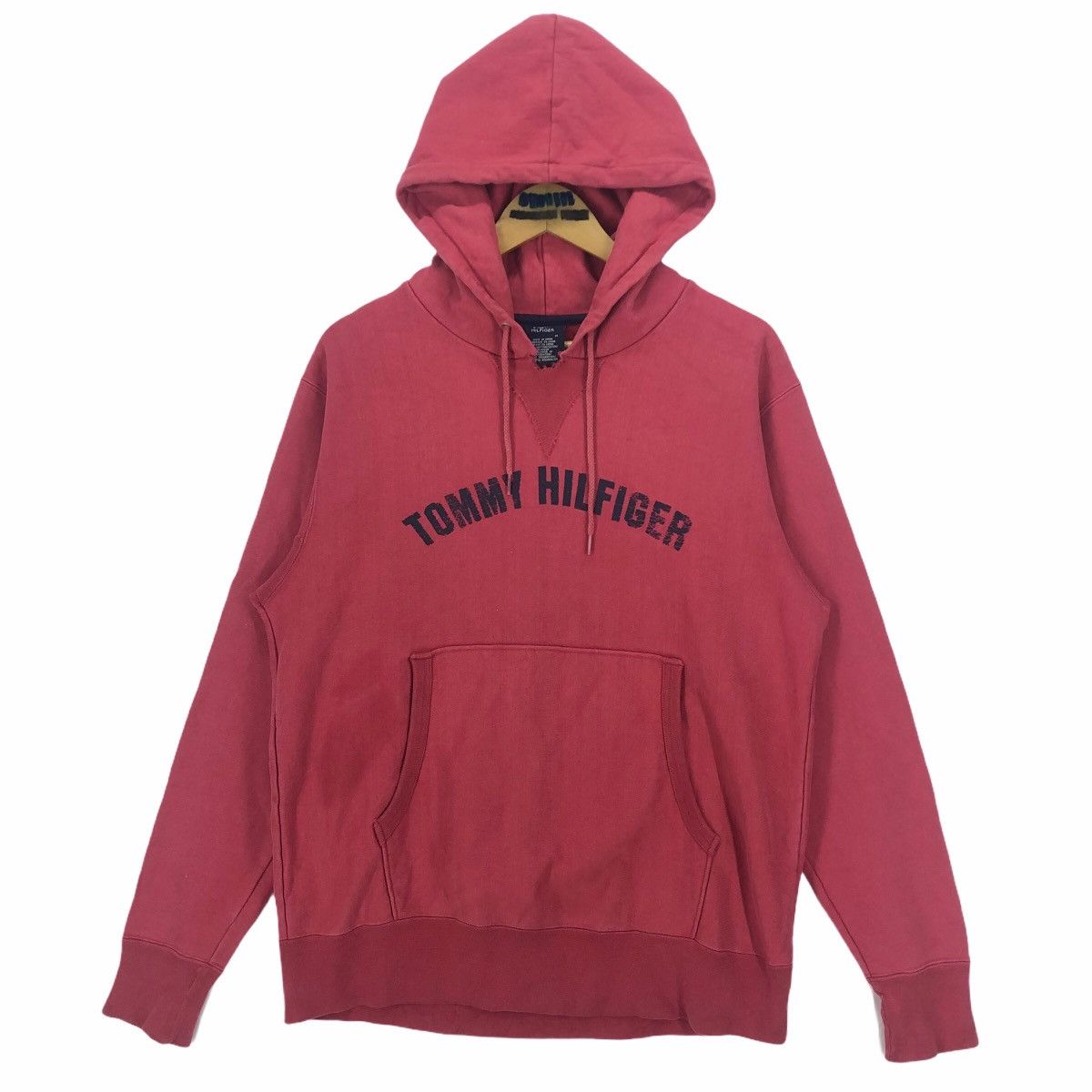 Vintage Tommy Hilfiger Hoodie Spell Out Logo