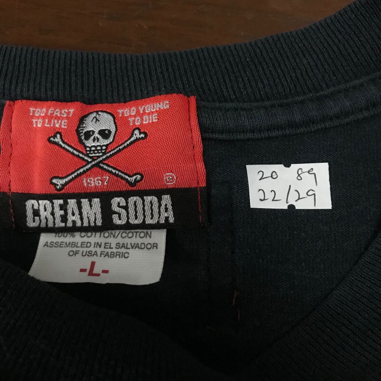 Japanese Brand × Vintage 🔥Vtg CREAM SODA Modern Classic 60th Big Design Logo Tshirt Size US L / EU 52-54 / 3 - 6 Thumbnail