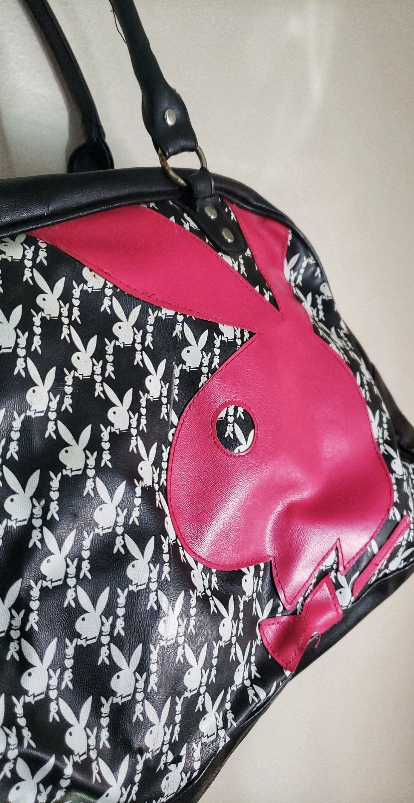 Playboy Vintage 90s Monogrammed Playboy Bowler Bag Size ONE SIZE - 2 Thumbnail