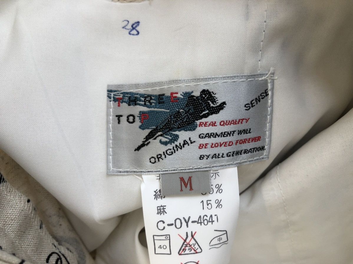 Vintage Vintage 80s Three Top Japan Old Newspaper Baggy Trouser Pant Size US 29 - 25 Thumbnail