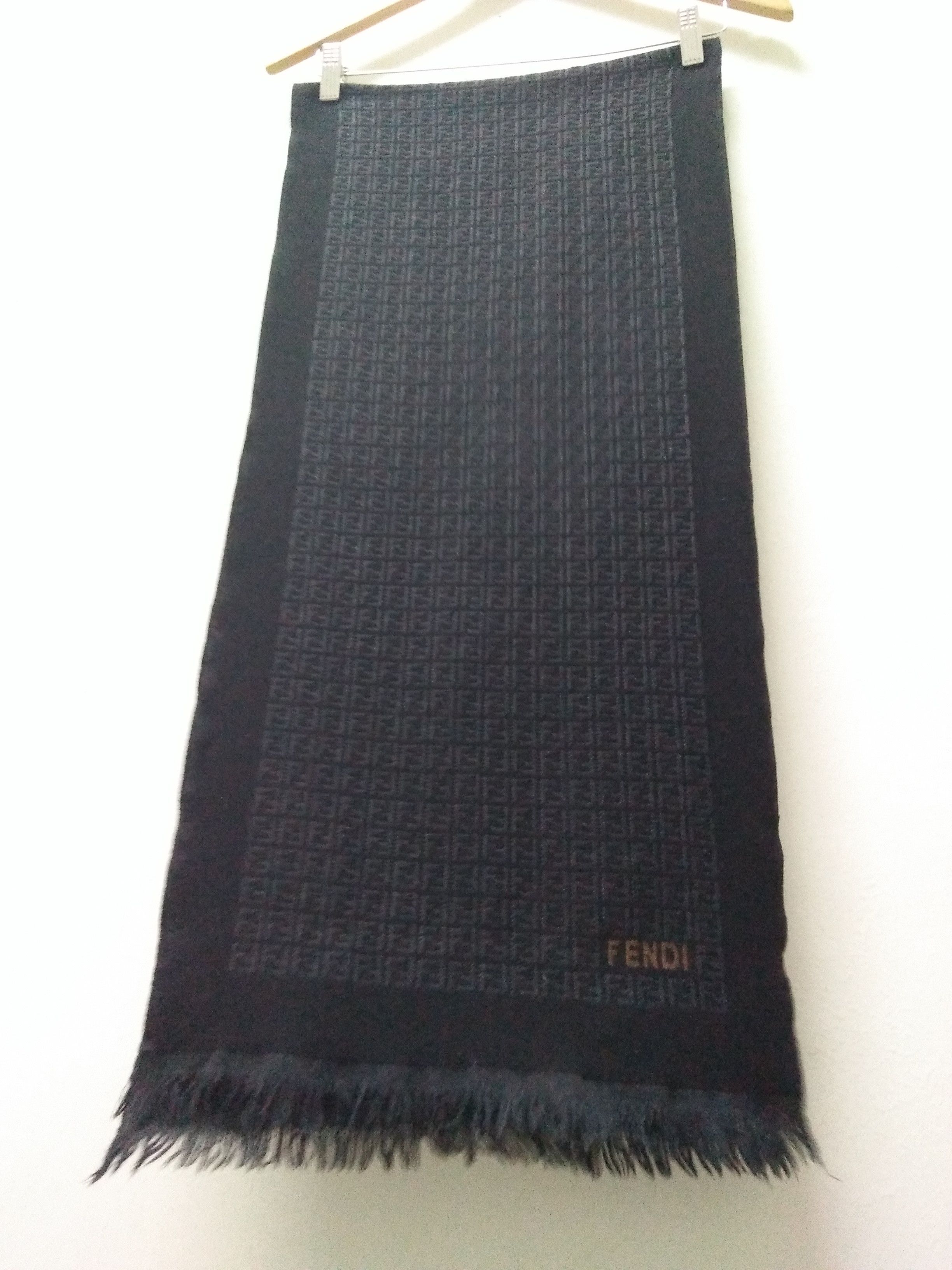 Fendi Fendi monogram wool scarft Size ONE SIZE - 4 Thumbnail