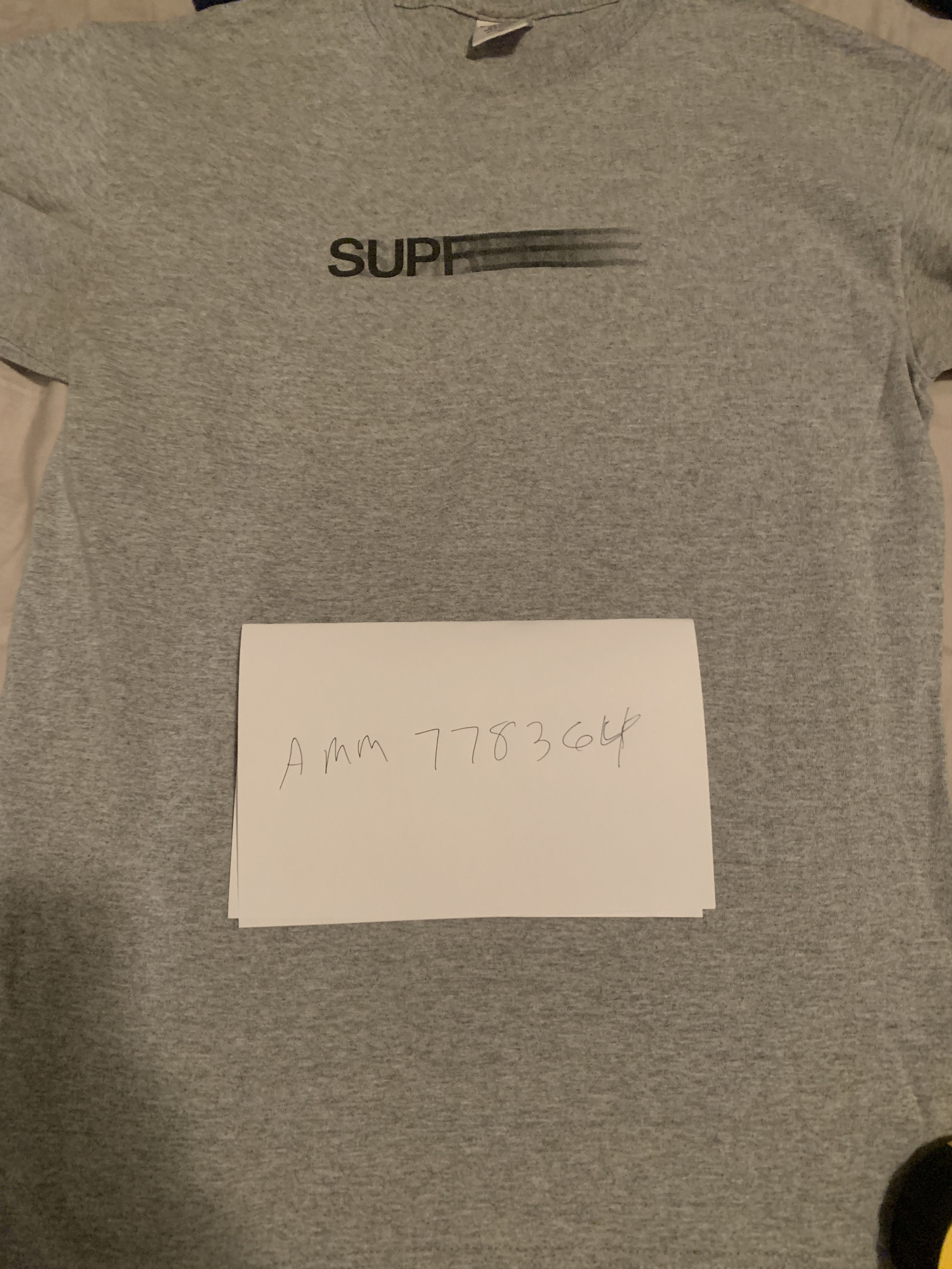 Supreme Motion Logo Tee S/S 2016 Grey Size Medium Size US M / EU 48-50 / 2 - 2 Thumbnail