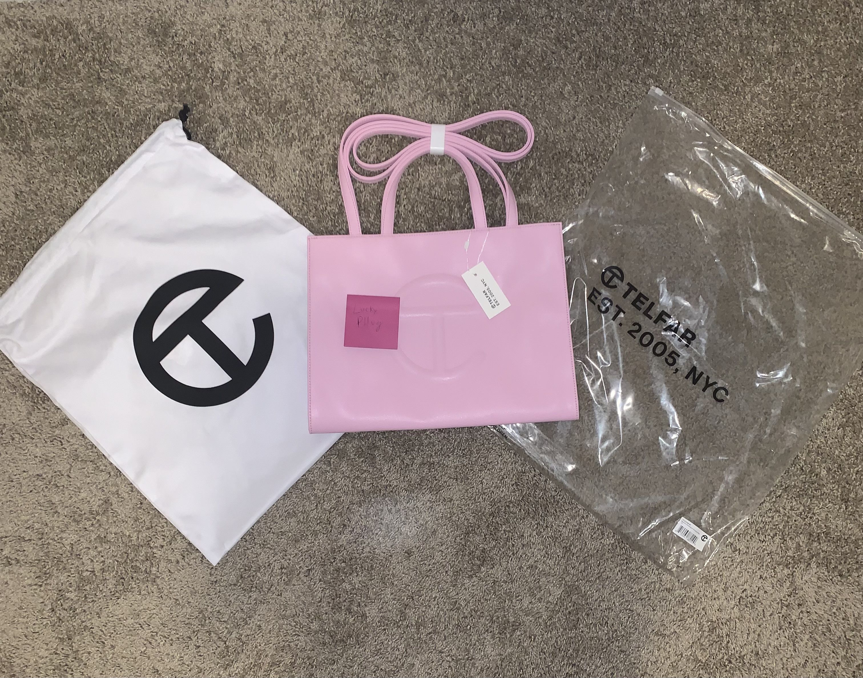 Telfar Brand New Medium Bubblegum Pink Telfar Handbag | Grailed