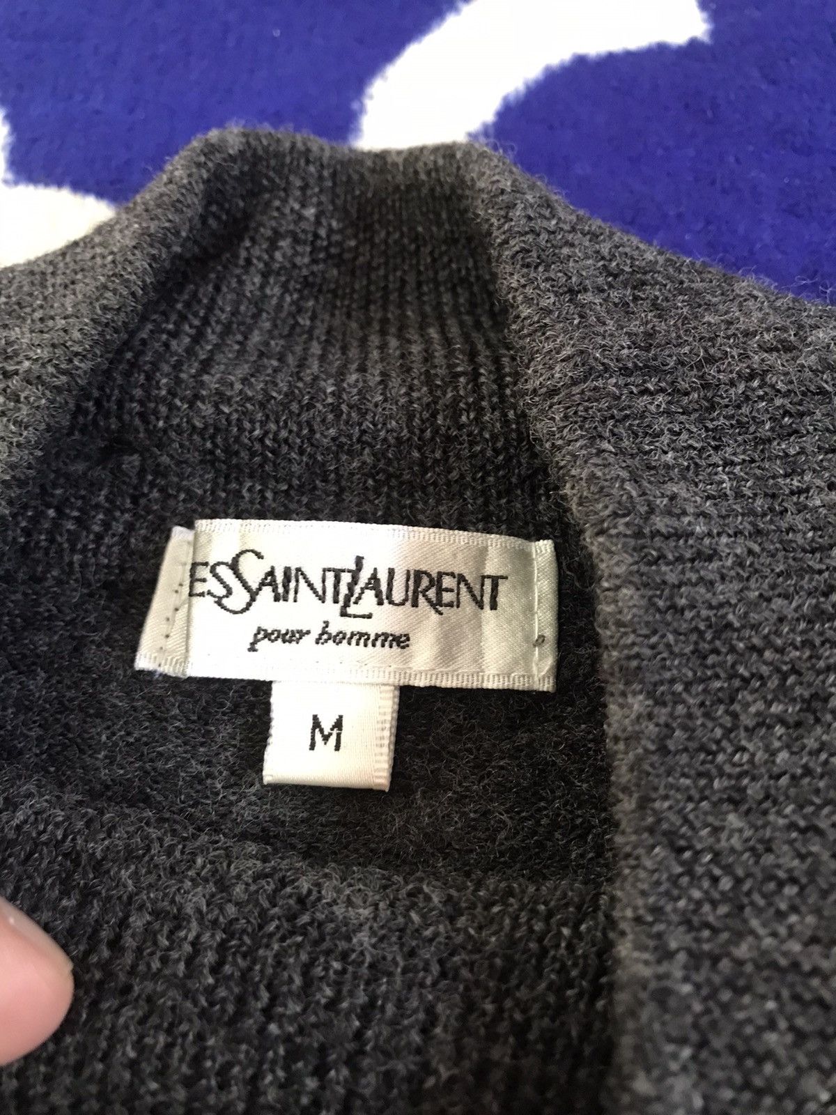 Yves Saint Laurent YSL Yves Saint Laurent Knitwear Sweater Embroided Logo Size US M / EU 48-50 / 2 - 4 Thumbnail