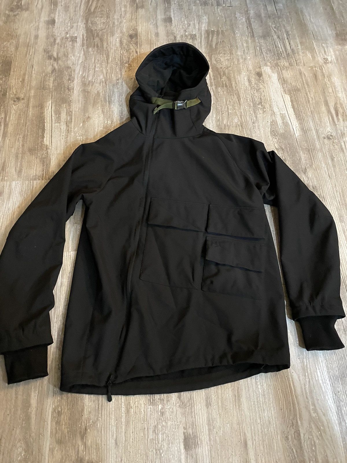 Hype Codered Ank Shell 3 COR Anorak Black tech wear clothing | Grailed