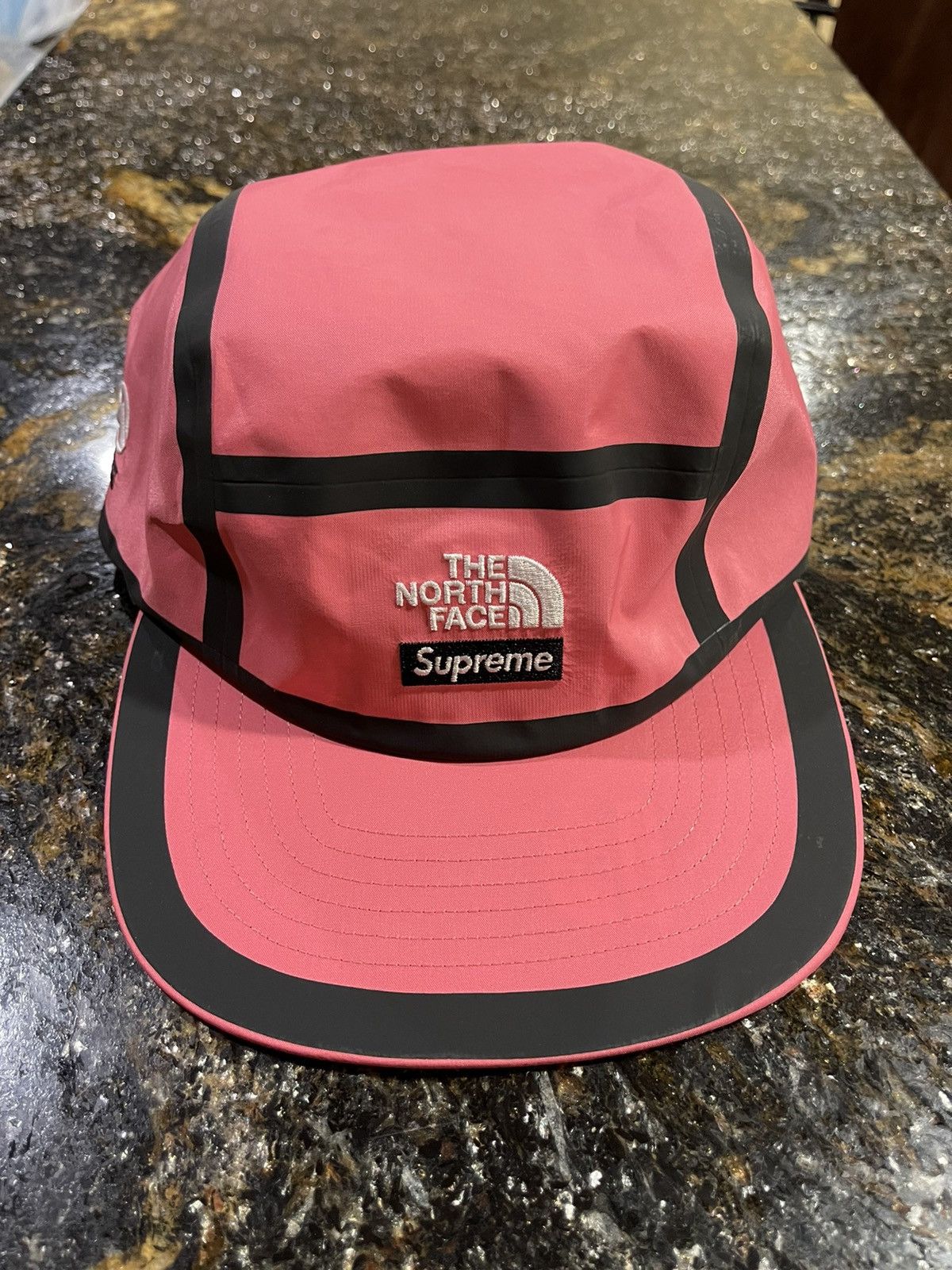 Supreme Supreme x TNF Pink Summit Series Outer Tape Seam Camp Cap Grailed
