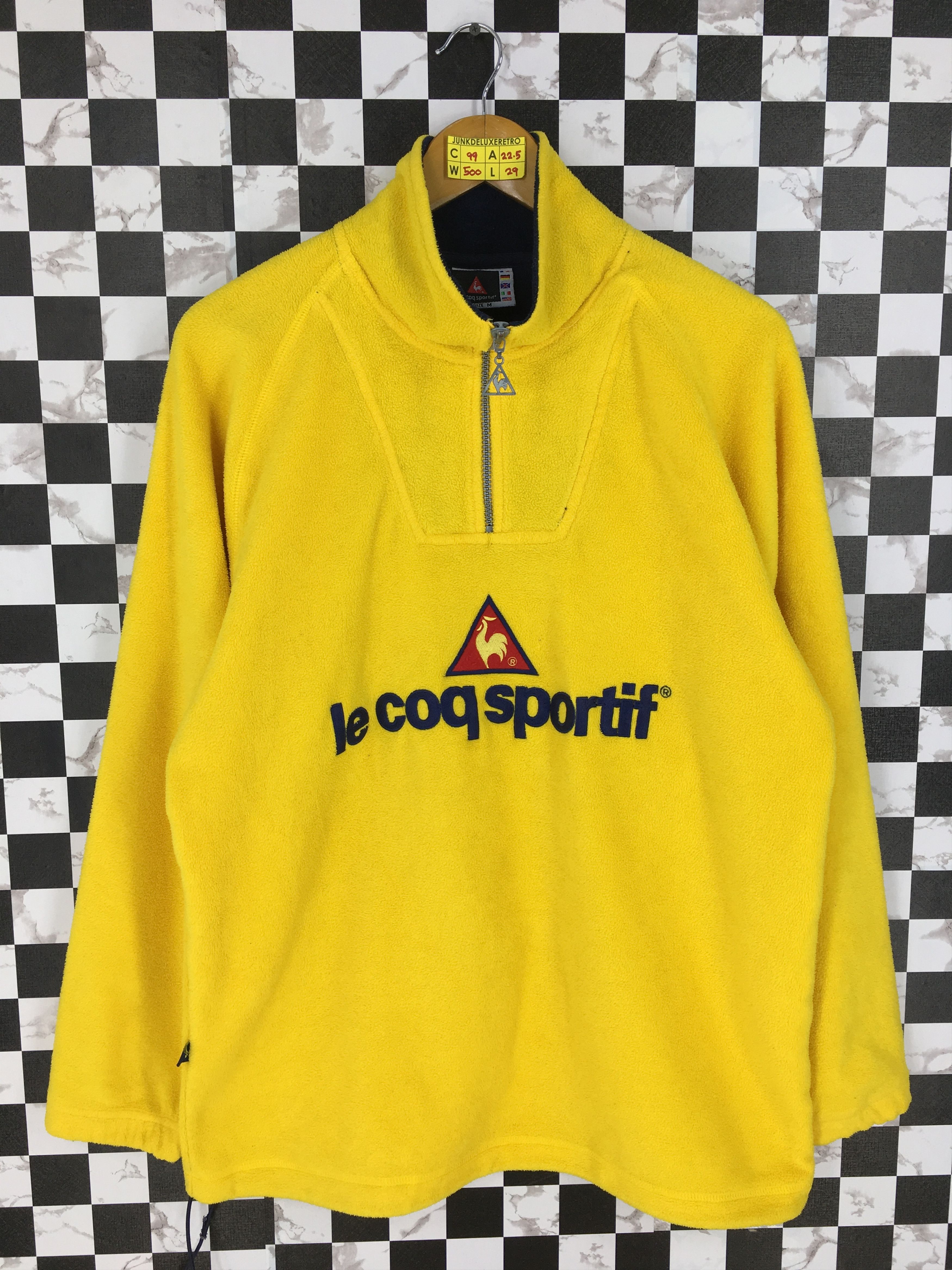 Le Coq Sportif Le Coq Sportif Sweater Yellow Fleece Polartec Pullover ...