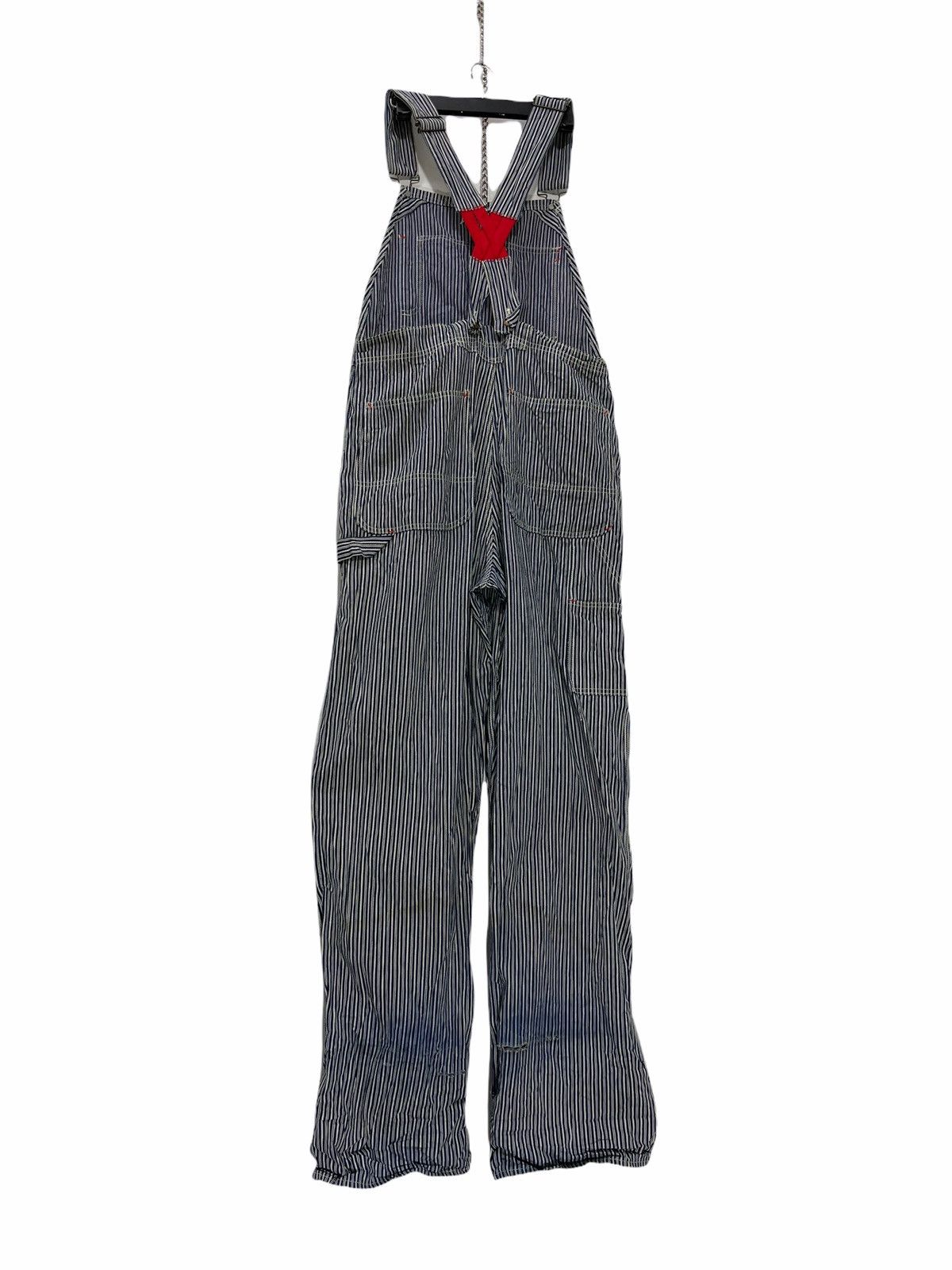 Johnbull John Bull Overalls Hickory Work Wear Loose 33🟦 Size US 33 - 5 Thumbnail