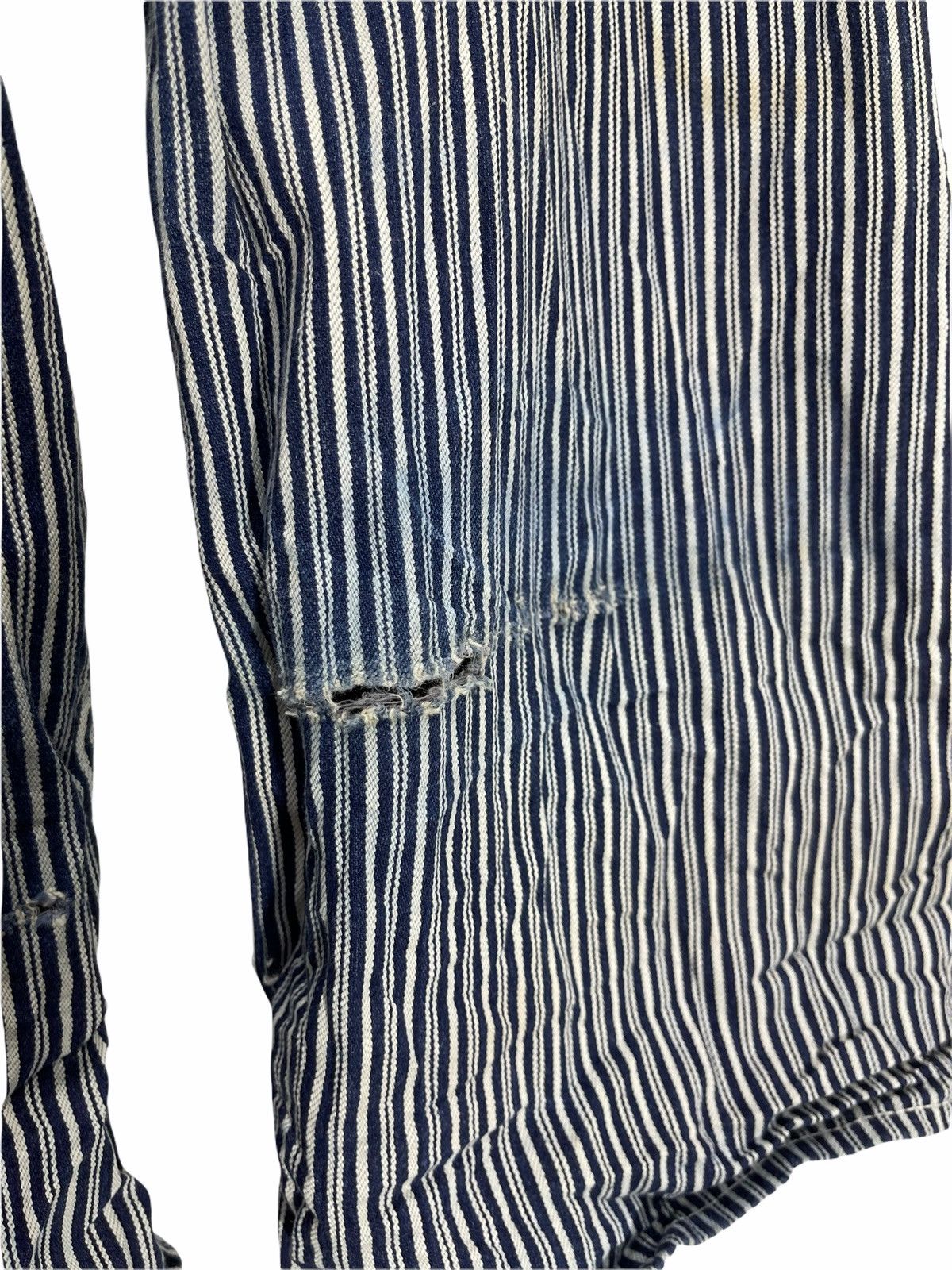 Johnbull John Bull Overalls Hickory Work Wear Loose 33🟦 Size US 33 - 7 Thumbnail