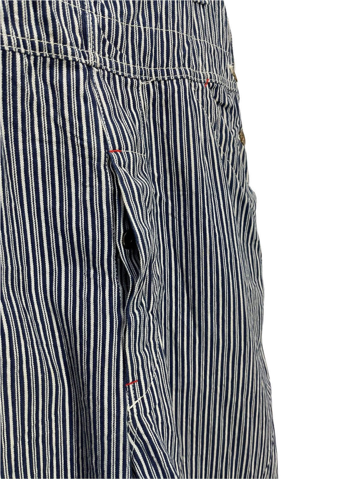 Johnbull John Bull Overalls Hickory Work Wear Loose 33🟦 Size US 33 - 4 Thumbnail