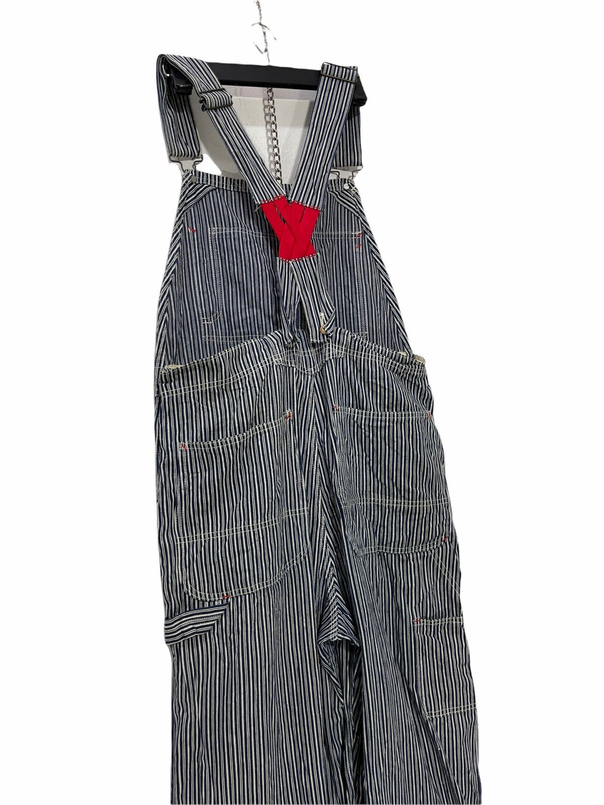 Johnbull John Bull Overalls Hickory Work Wear Loose 33🟦 Size US 33 - 9 Thumbnail