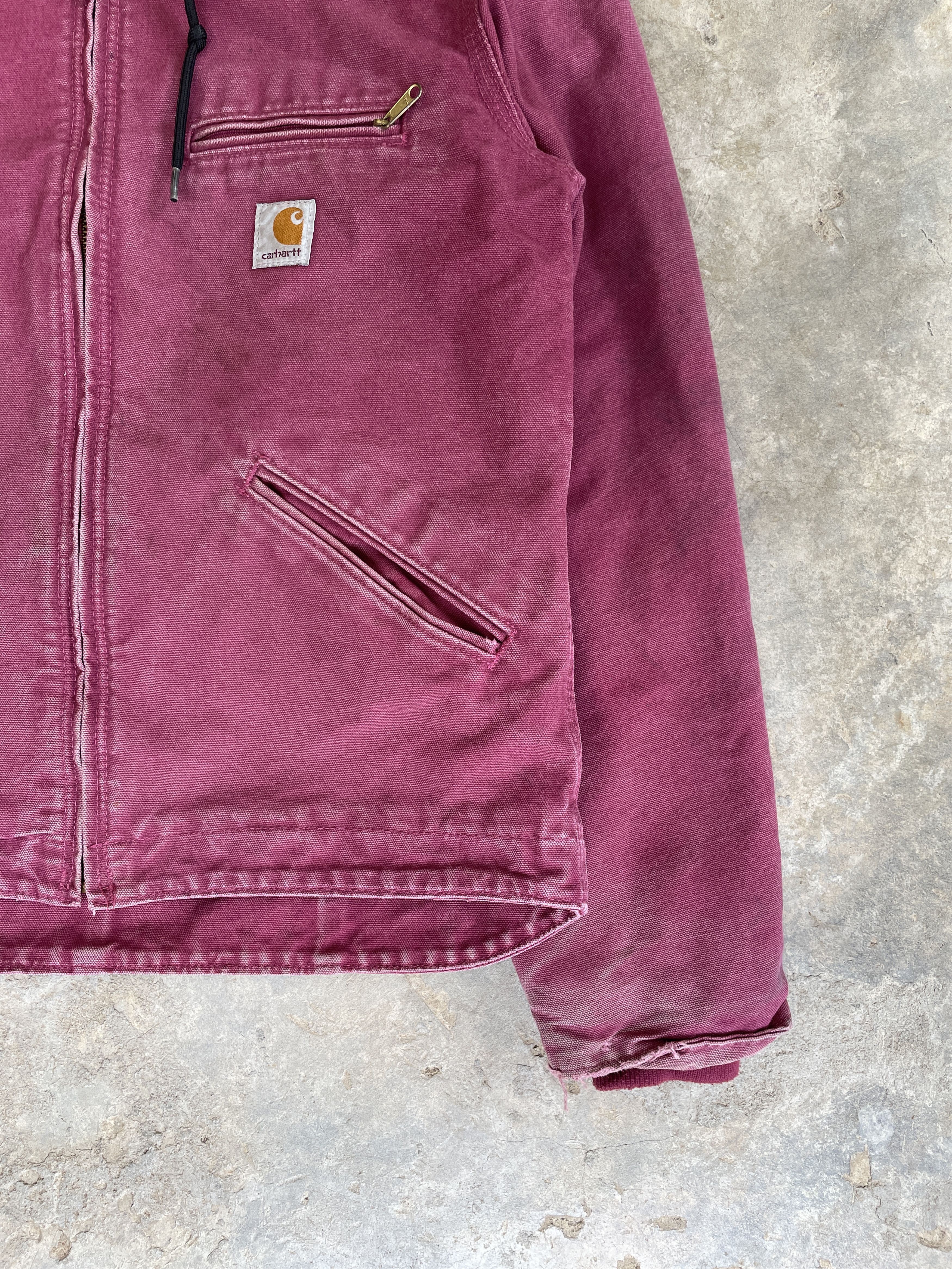Vintage 1990s Sun Faded Pink Carhartt Jacket Size US S / EU 44-46 / 1 - 2 Preview