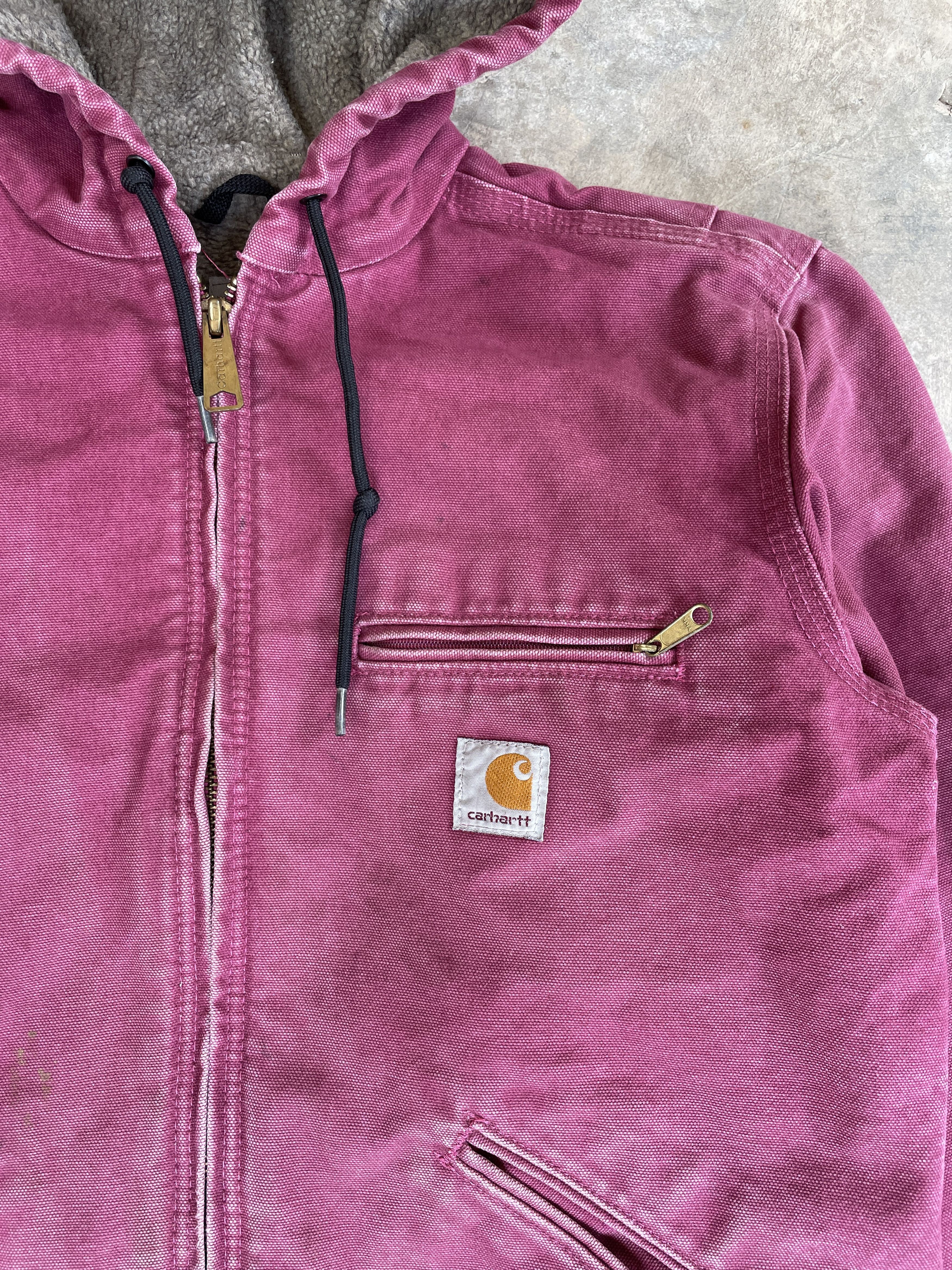 Vintage 1990s Sun Faded Pink Carhartt Jacket Size US S / EU 44-46 / 1 - 4 Thumbnail