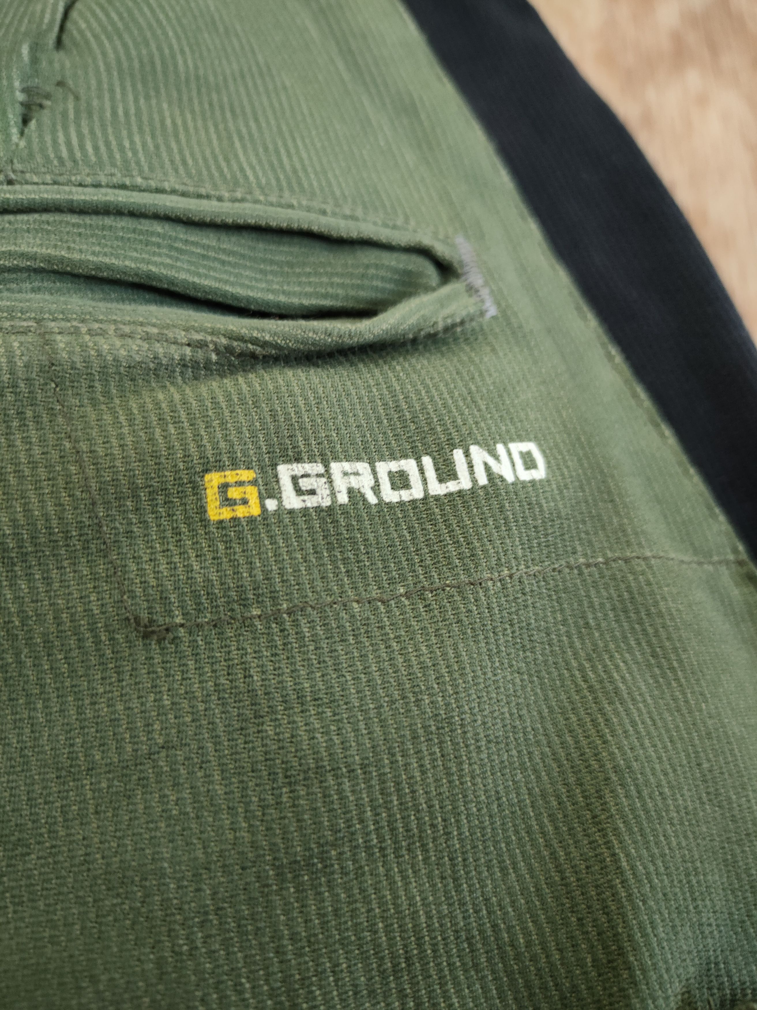 Japanese Brand DL G-Ground green multi pocket tactical cargo pants #46-298 Size US 33 - 11 Thumbnail
