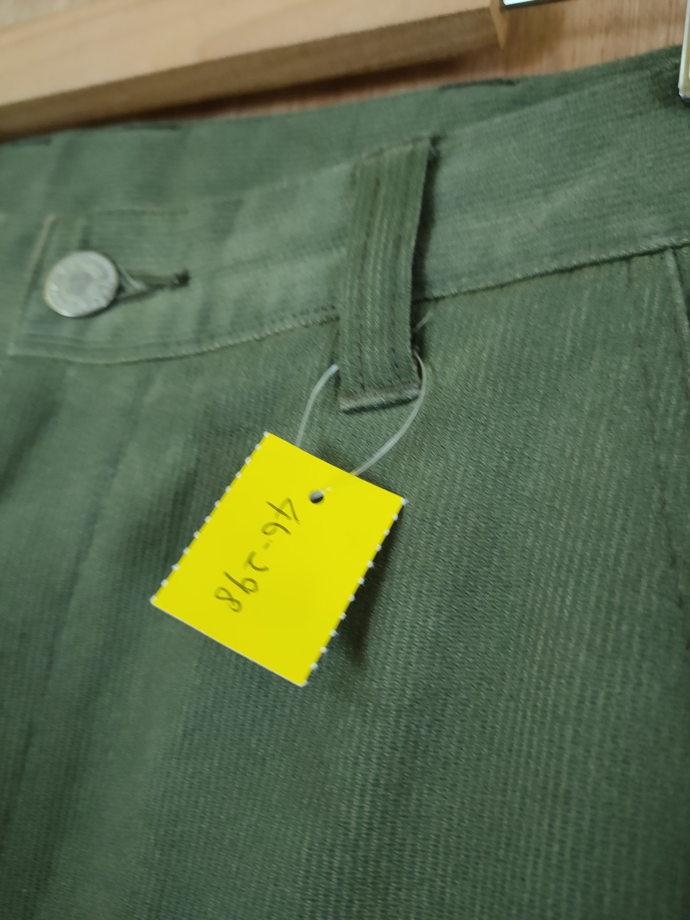 Japanese Brand DL G-Ground green multi pocket tactical cargo pants #46-298 Size US 33 - 4 Thumbnail