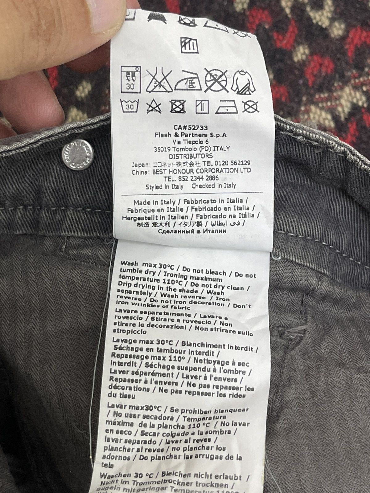 Japanese Brand Made in Italy Raer Cargo Slim Pant 3🟦1 Size US 32 / EU 48 - 10 Thumbnail
