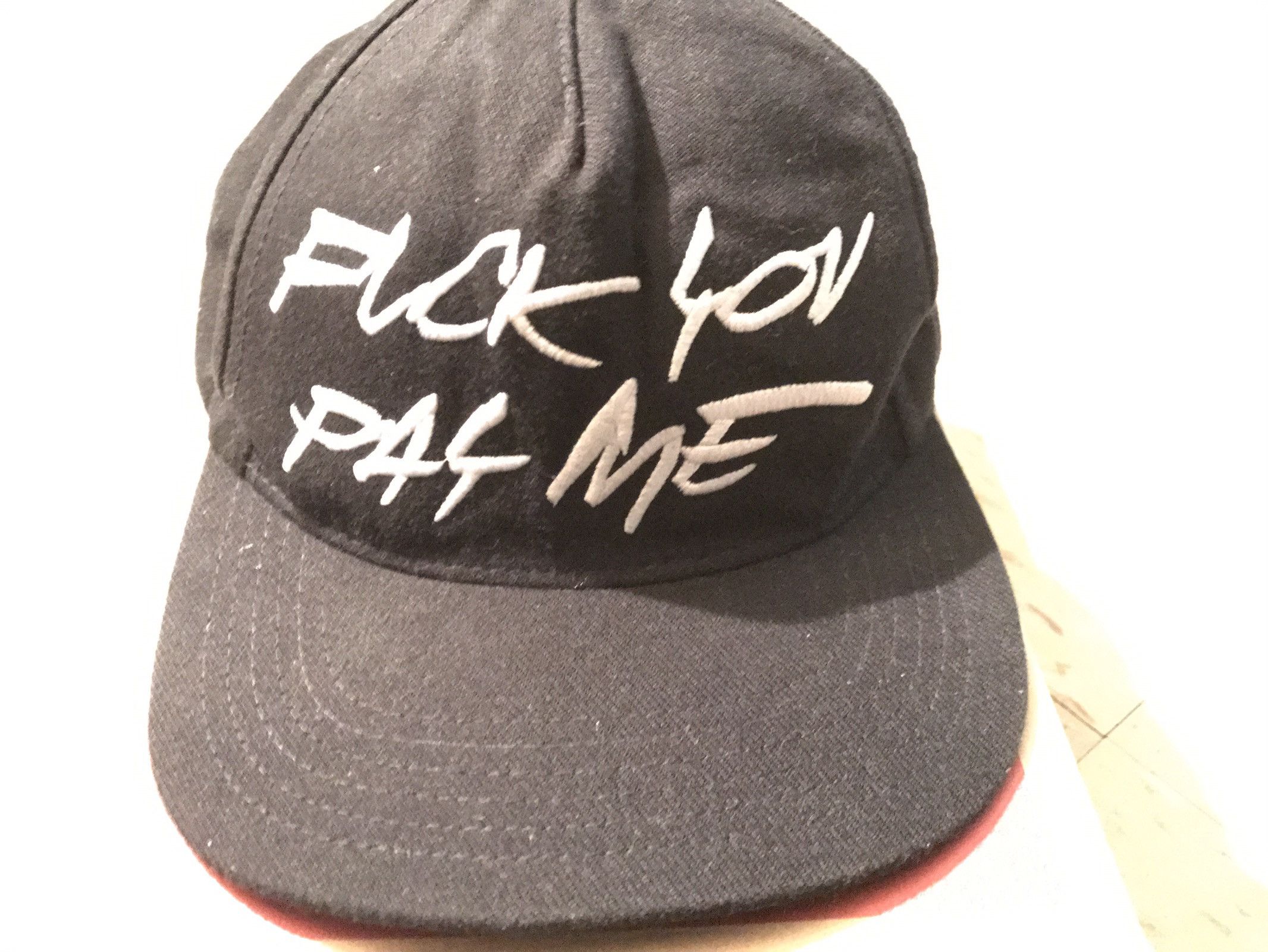 Futura × Supreme Supreme x Futura Fuck You Pay Me Hat Black