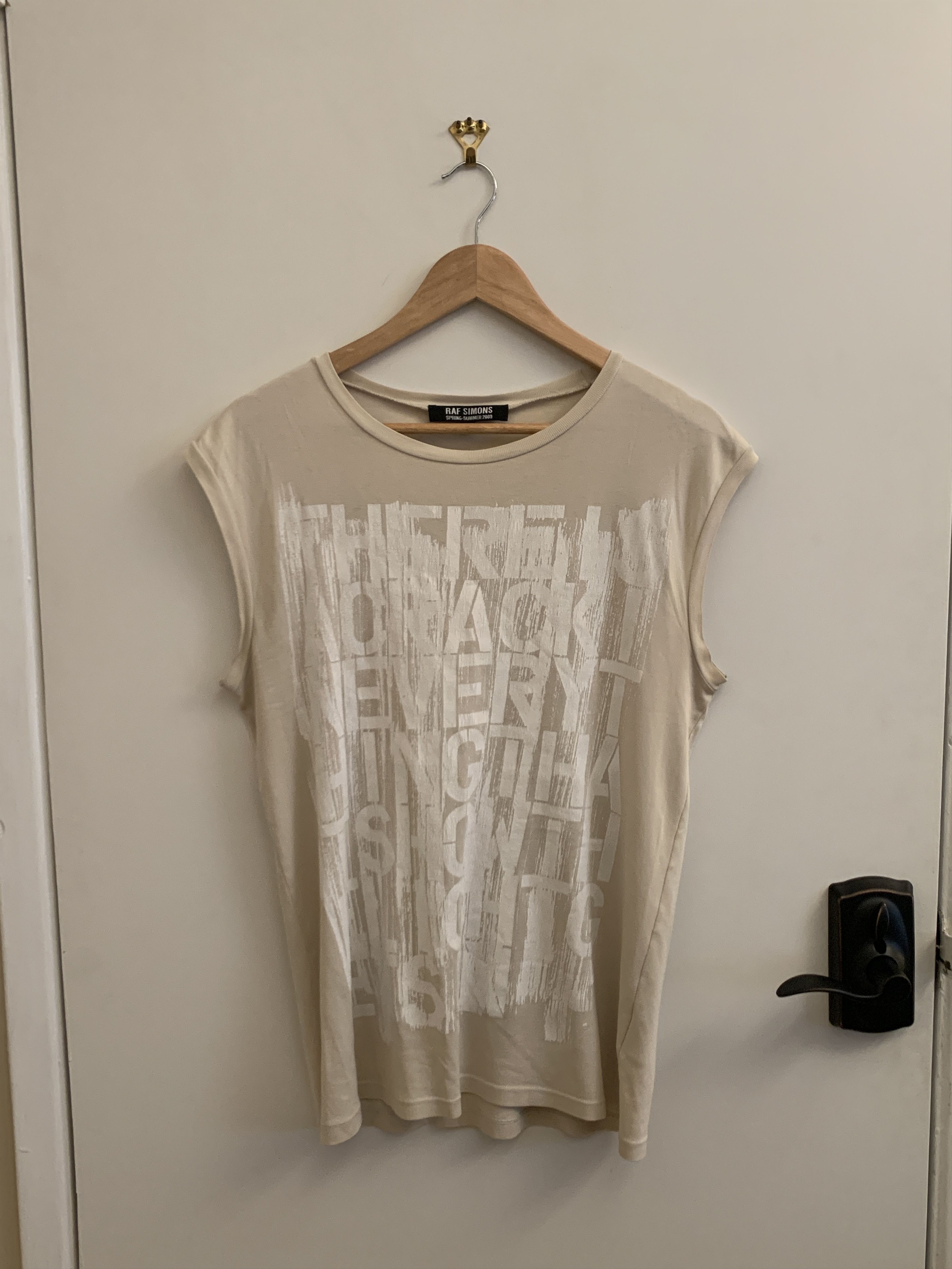 Raf Simons Spring Summer Graphic Sleevless Shirt 2009 Size US M / EU 48-50 / 2 - 1 Thumbnail