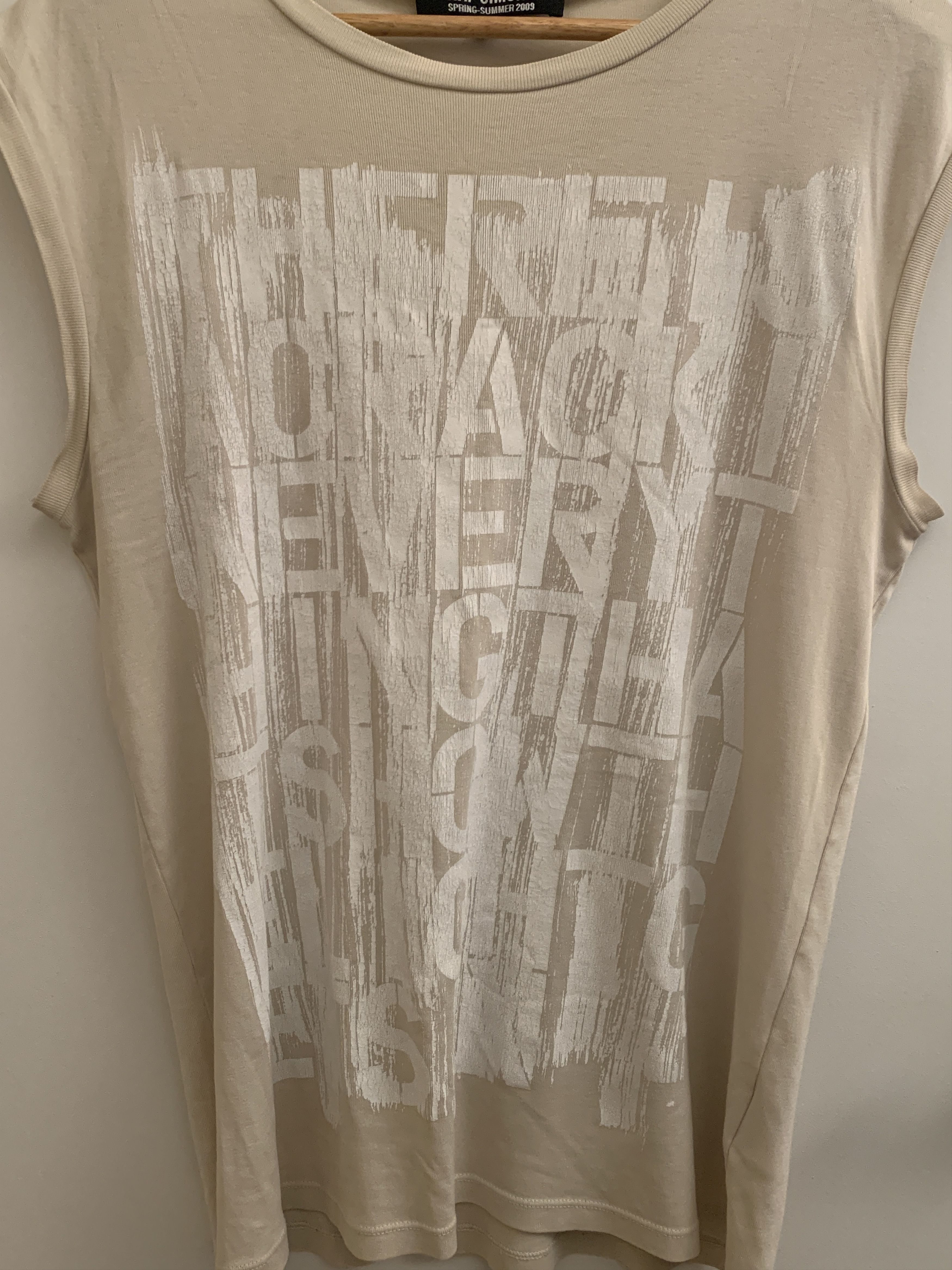 Raf Simons Spring Summer Graphic Sleevless Shirt 2009 Size US M / EU 48-50 / 2 - 3 Thumbnail