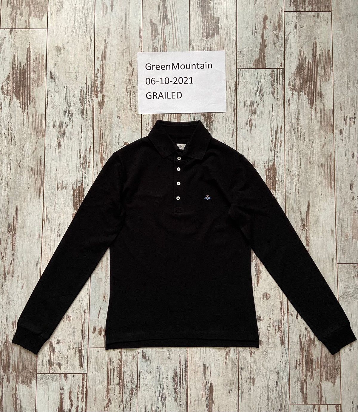 Vivienne Westwood Long Sleeve Chest Orb Logo Polo T-Shirt Size US M / EU 48-50 / 2 - 1 Thumbnail