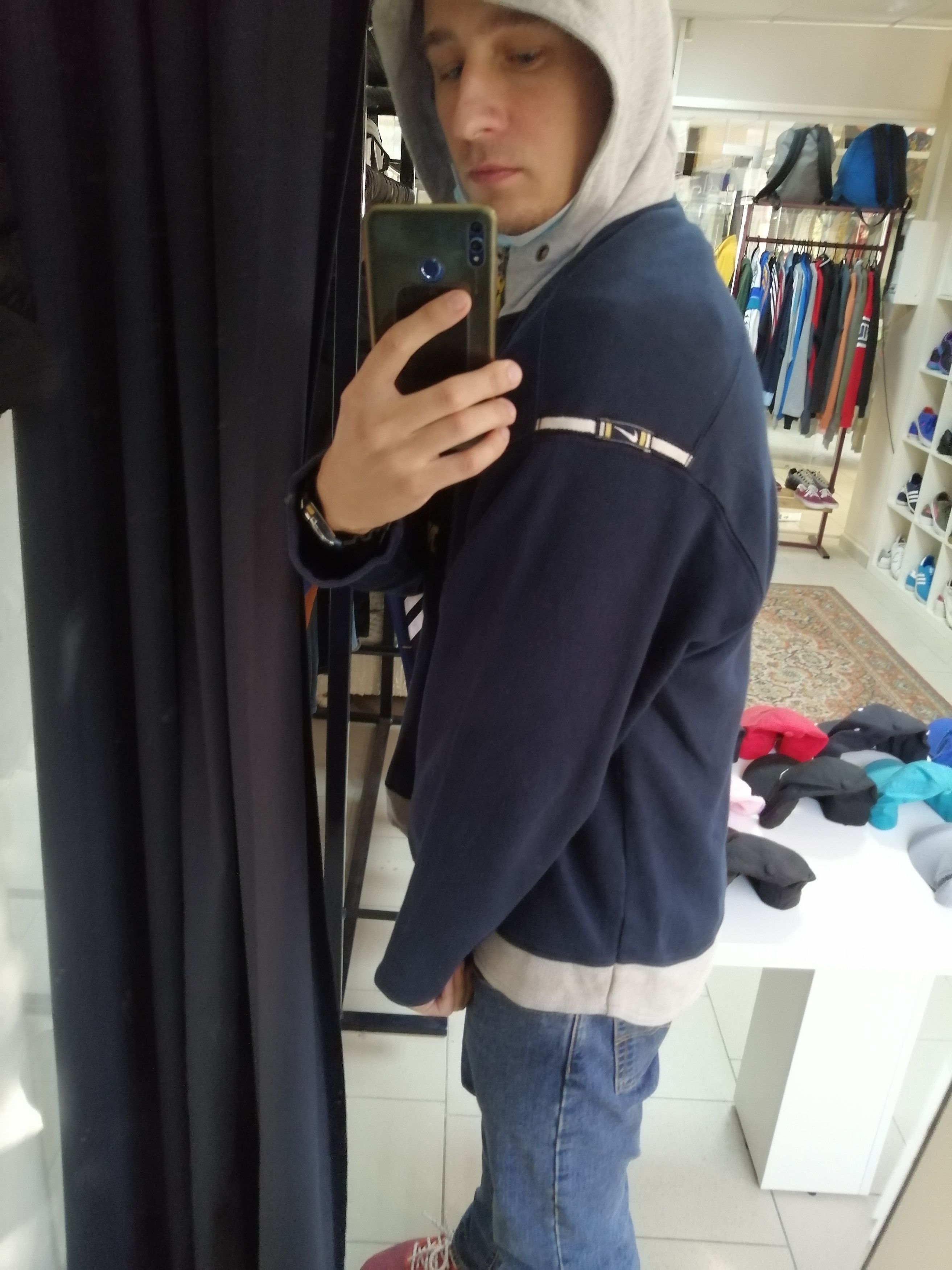 Nike × Vintage 90s Vintage Nike zip hoodie Size US L / EU 52-54 / 3 - 2 Thumbnail