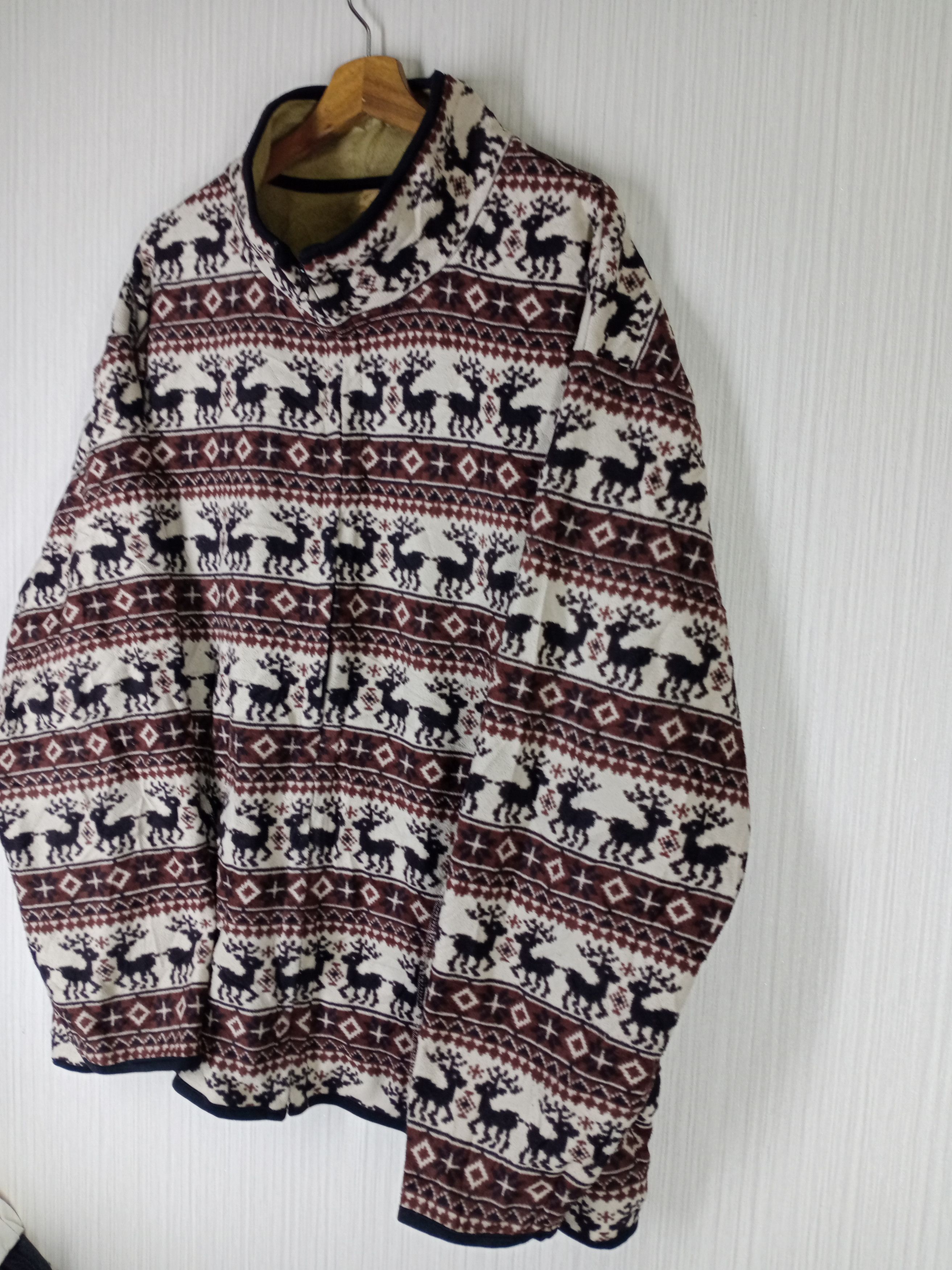 Japanese Brand Vintage Hill Crop Japanese Brand Animal Native Fleece Jacket Size US XXL / EU 58 / 5 - 6 Thumbnail