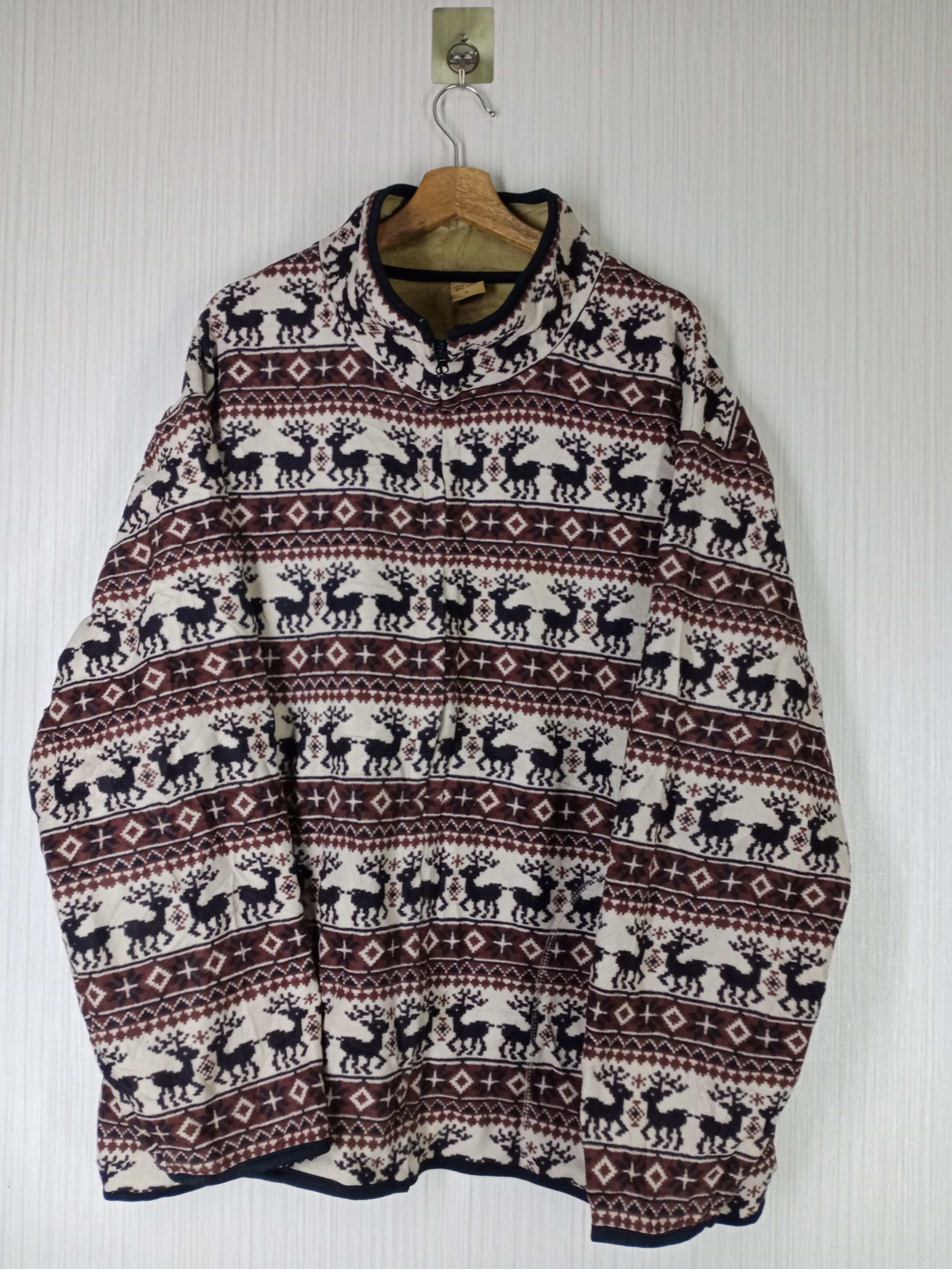 Japanese Brand Vintage Hill Crop Japanese Brand Animal Native Fleece Jacket Size US XXL / EU 58 / 5 - 1 Thumbnail