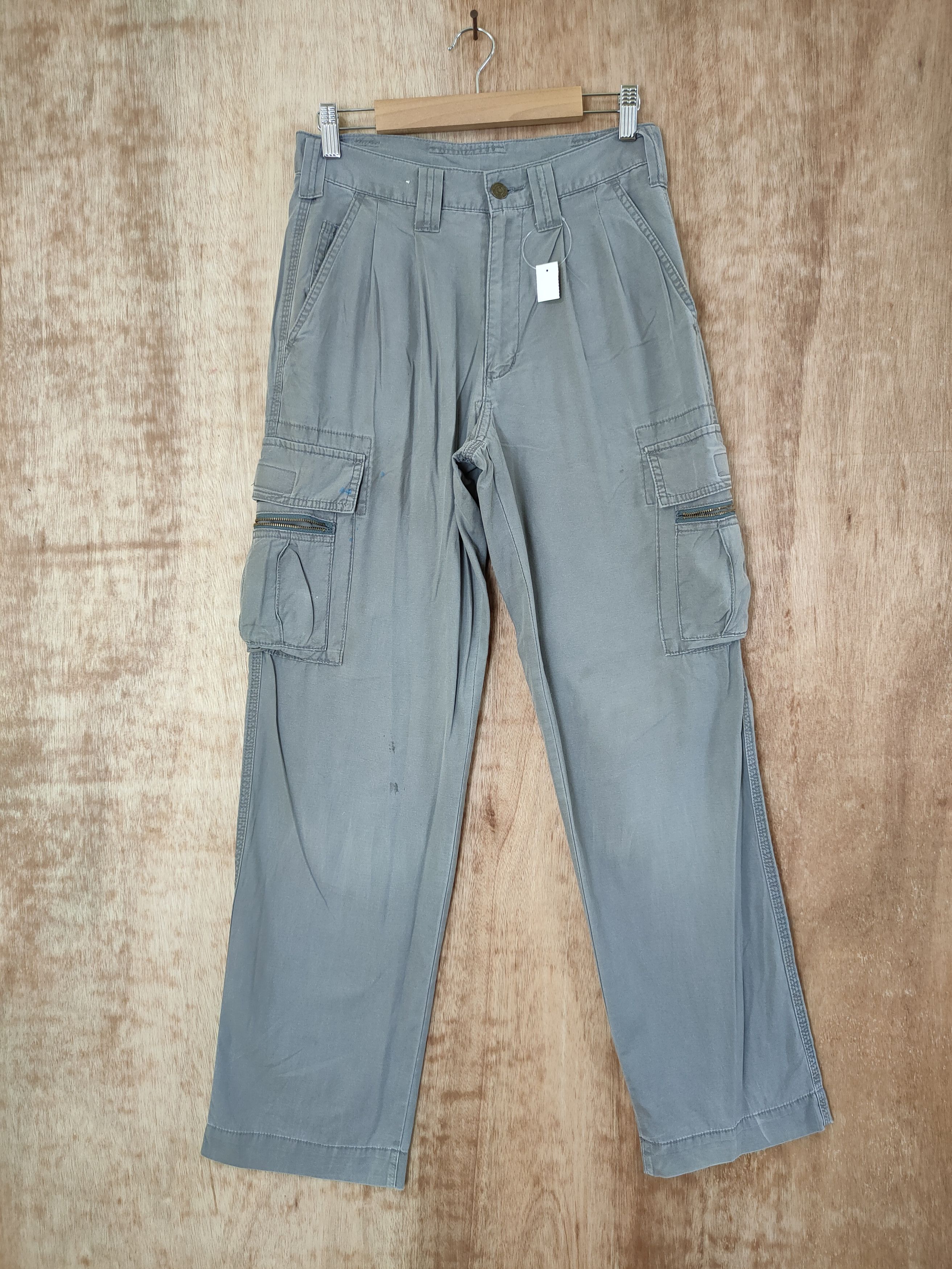 image of Distressed Denim Gran Cisco Distressed Vintage Thrashed Cargo Pants 46-288 in Grey, Men's
