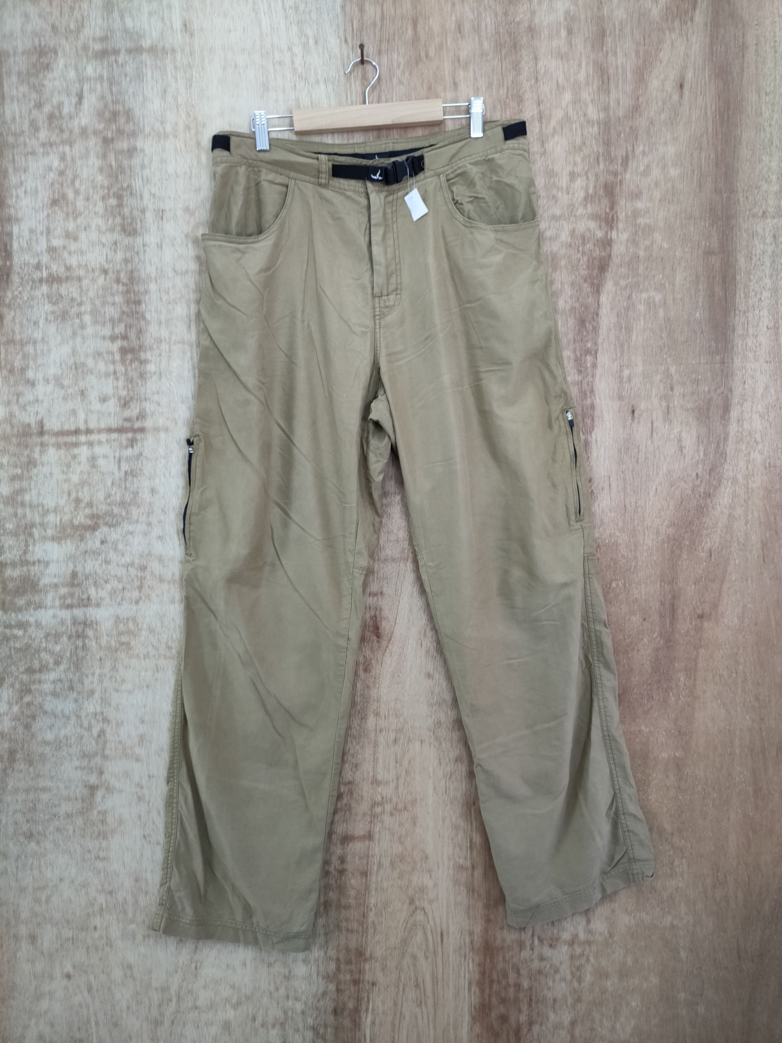 image of Vintage Prana Multi Pocket Hiking Pants 977 in Mustard, Men's (Size 34)