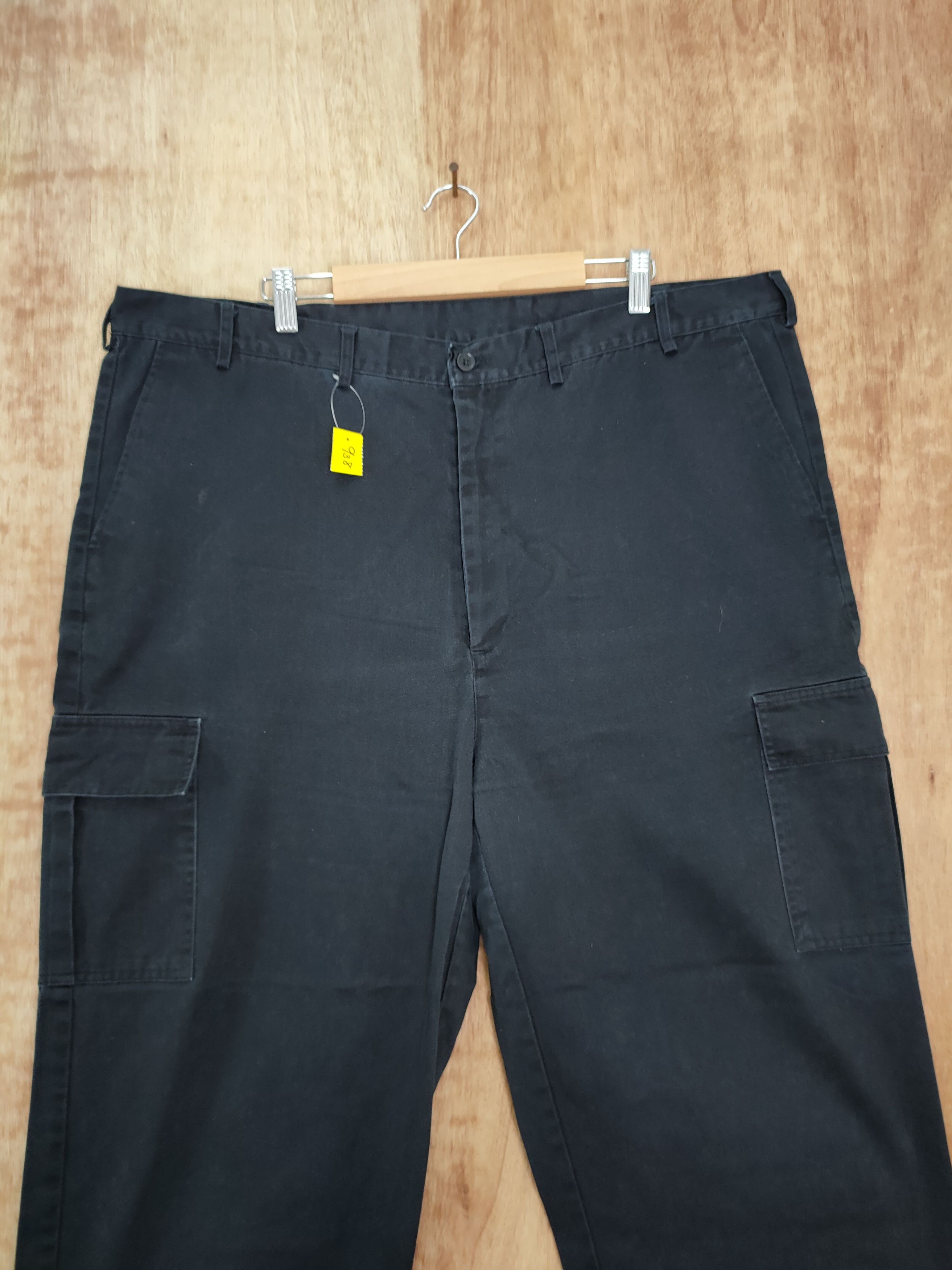 Japanese Brand DL Edward black streetwear multi pocket cargo pants #938 Size US 42 / EU 58 - 3 Thumbnail