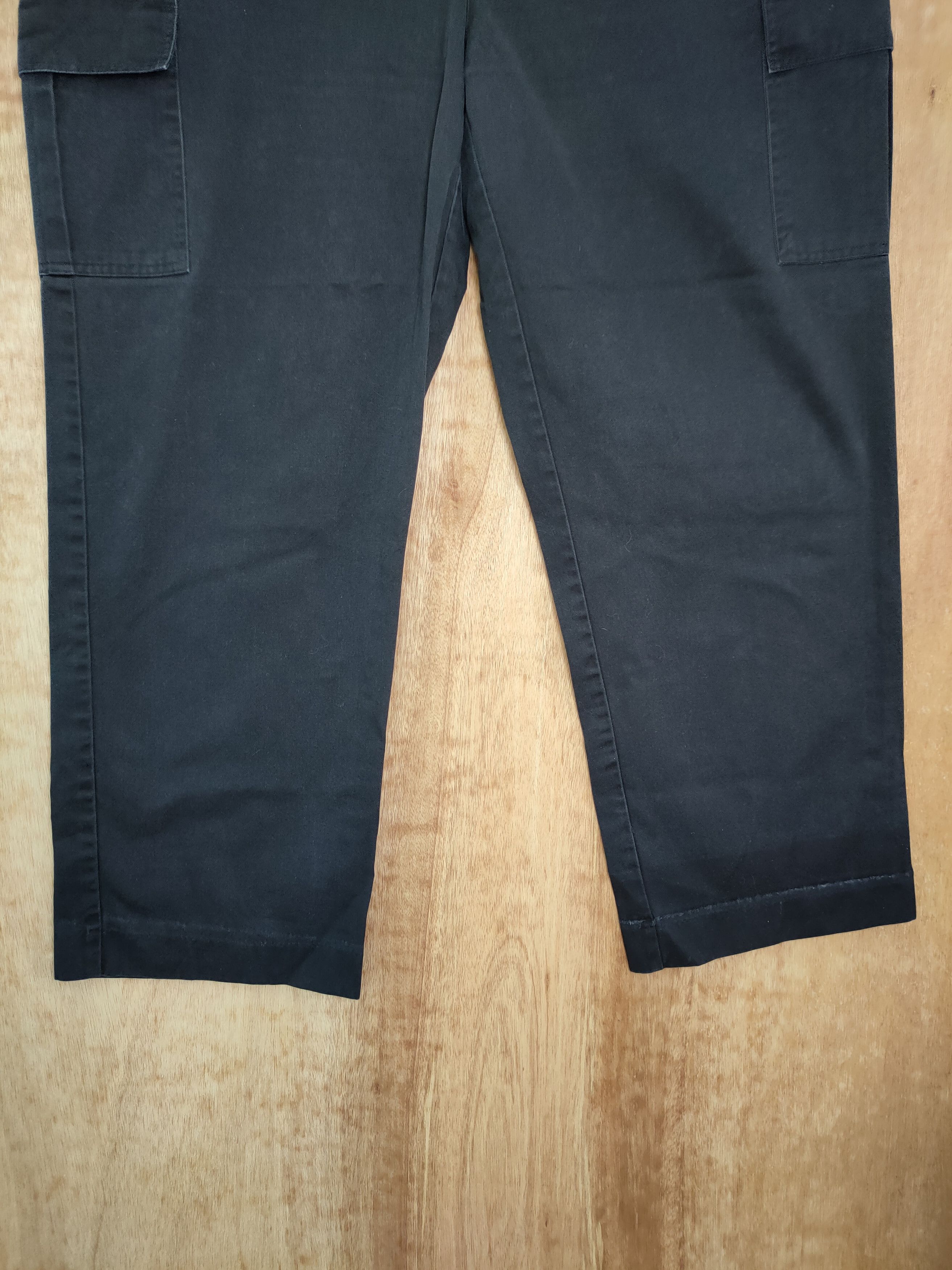 Japanese Brand DL Edward black streetwear multi pocket cargo pants #938 Size US 42 / EU 58 - 2 Thumbnail