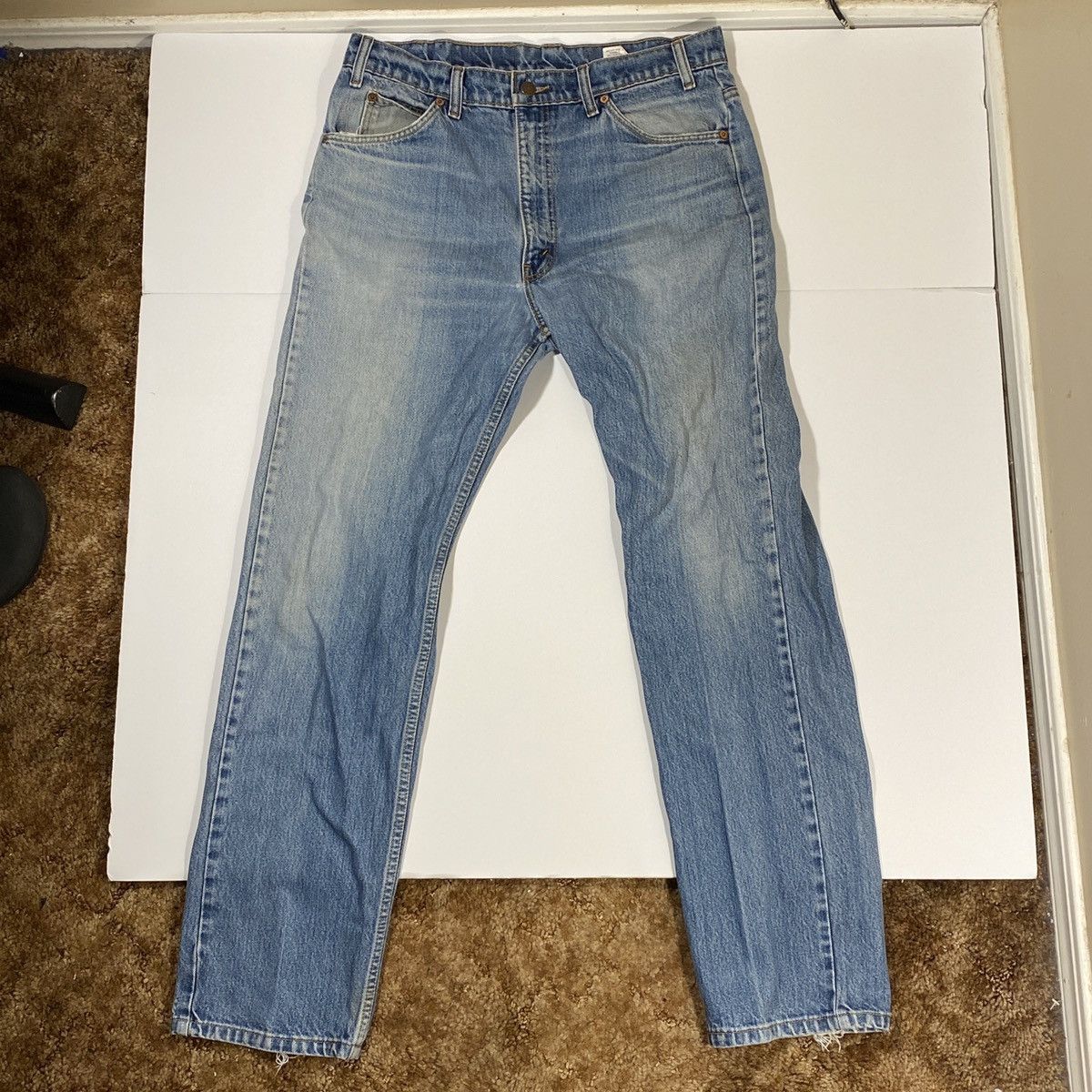 Levi's × Vintage Vintage Levi’s 505 Orange Tab Jeans Size US 33 - 3 Thumbnail