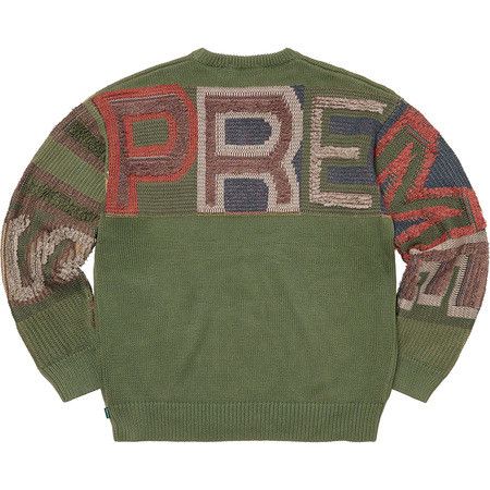 Supreme Chenille Logo Sweater | Grailed