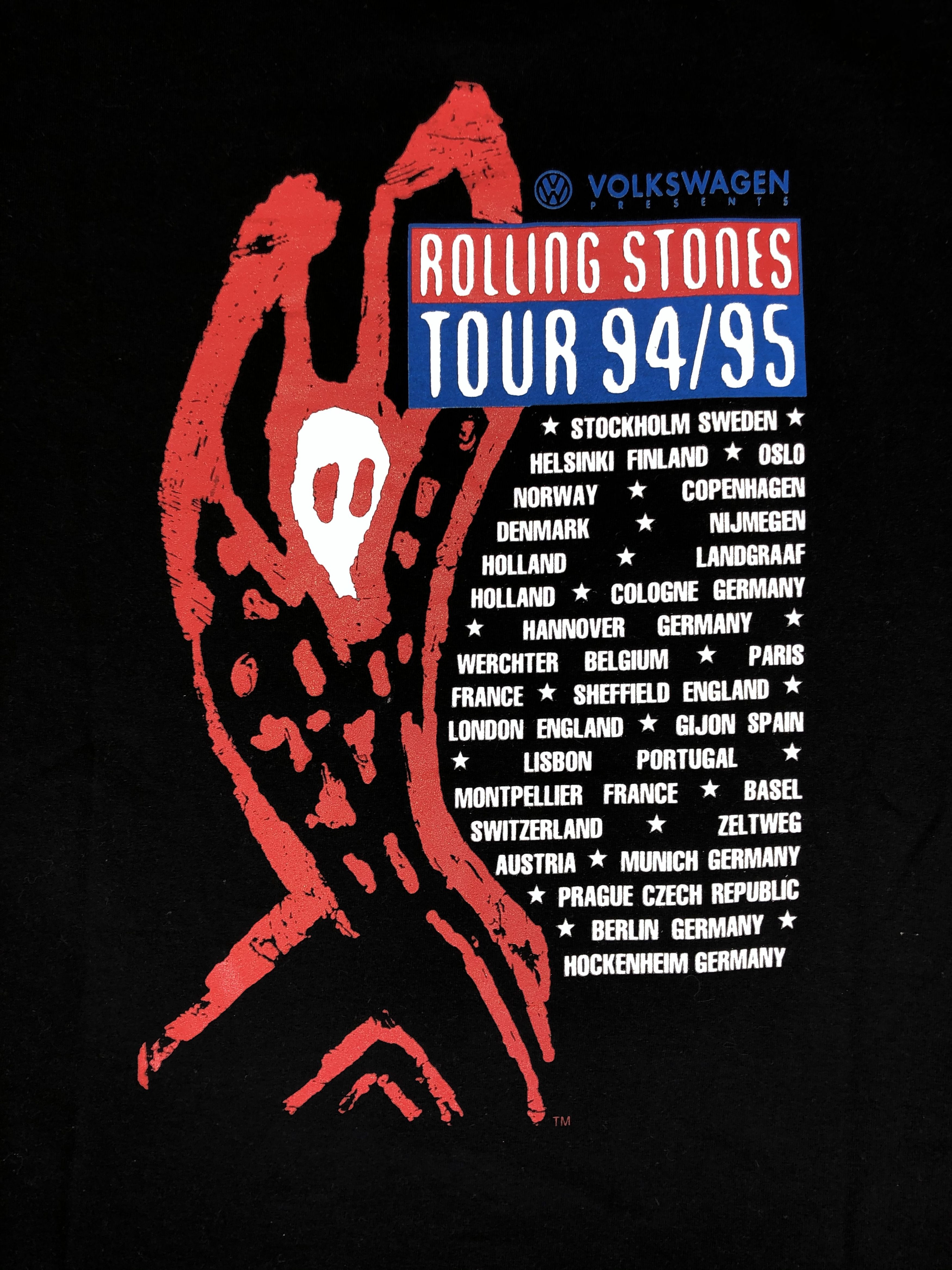 Band Tees Vintage 1995 Rolling Stones Voodoo Loung Size US XL / EU 56 / 4 - 10 Thumbnail