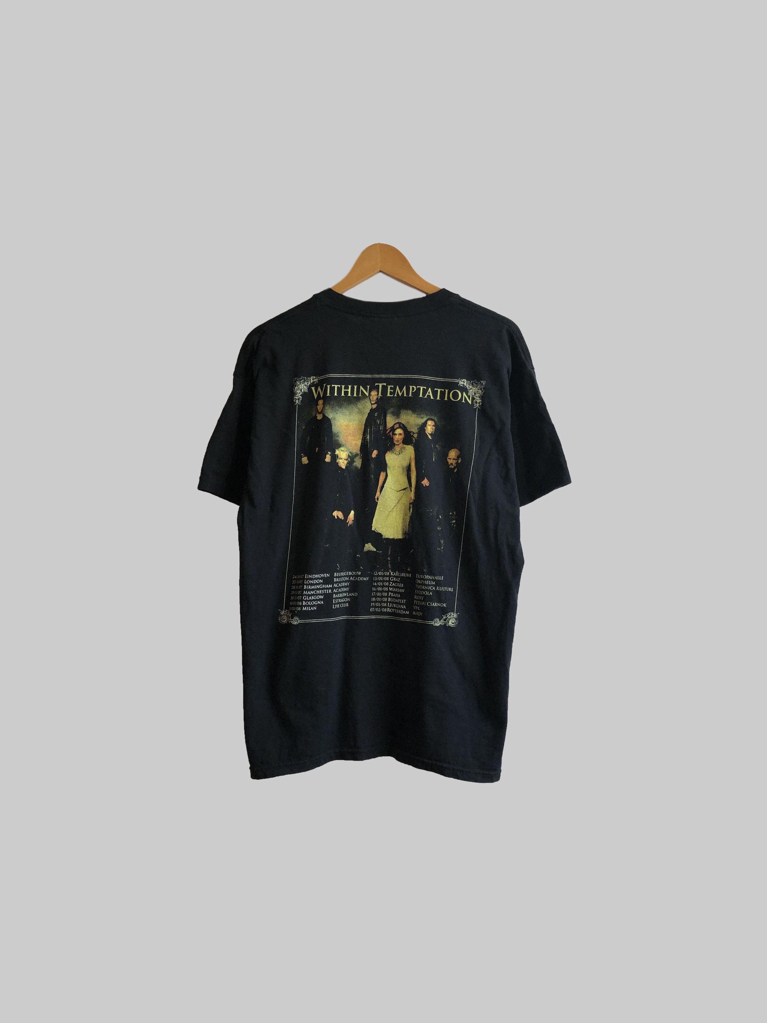 Band Tees Vintage 2008 Within Temptation (Lacuna Coil Arch Enemy) Size US L / EU 52-54 / 3 - 3 Thumbnail