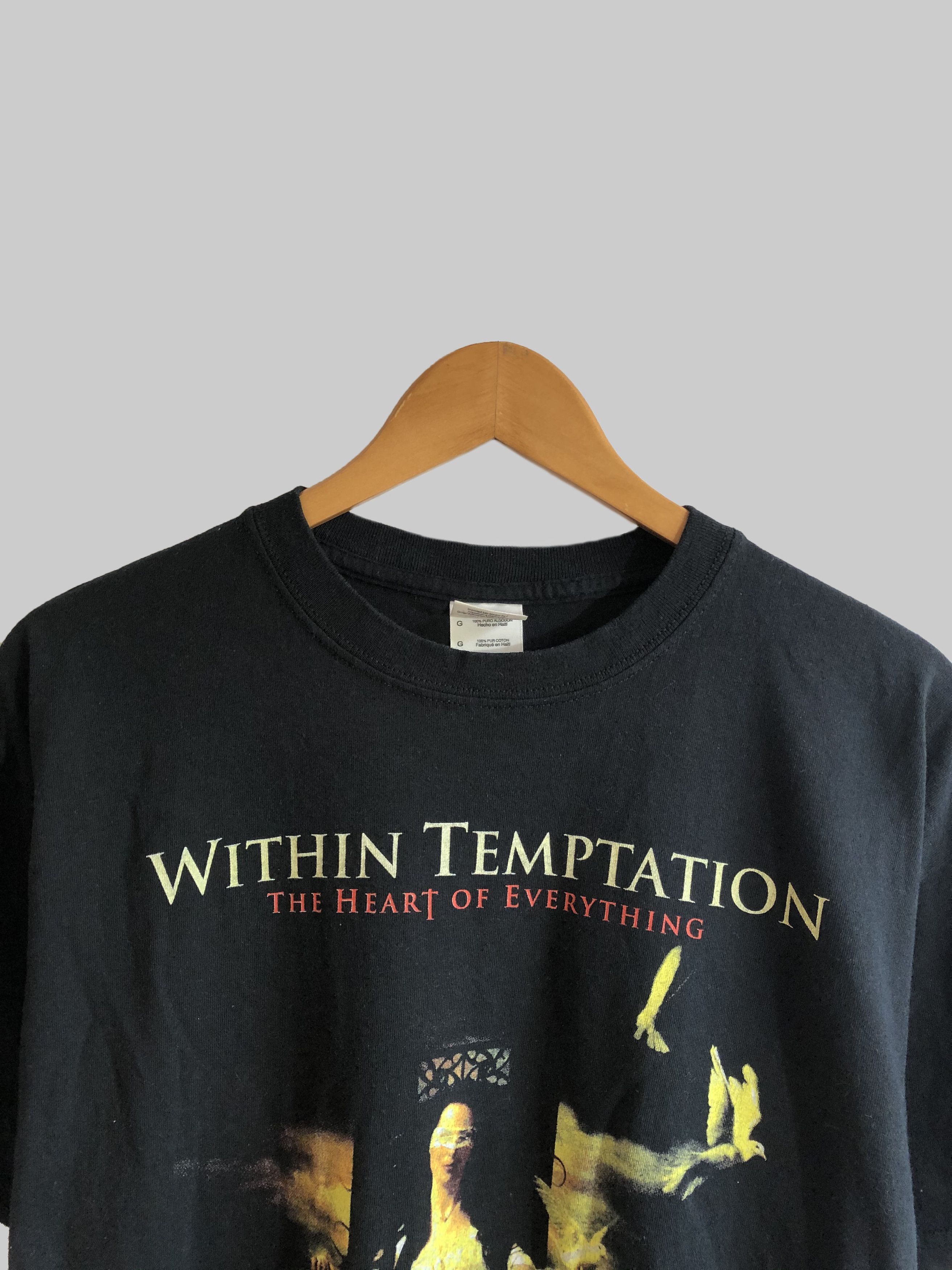 Band Tees Vintage 2008 Within Temptation (Lacuna Coil Arch Enemy) Size US L / EU 52-54 / 3 - 2 Thumbnail