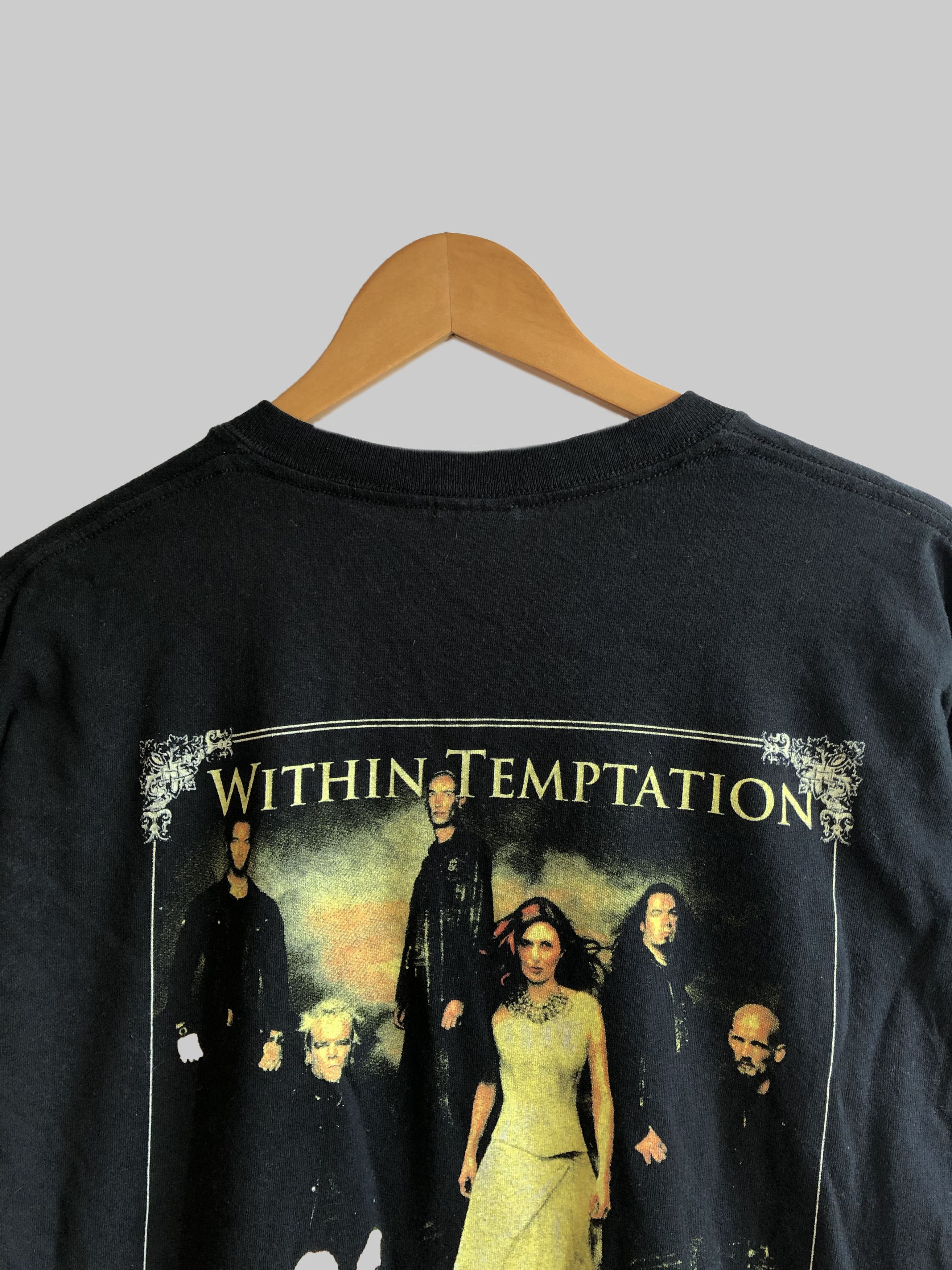 Band Tees Vintage 2008 Within Temptation (Lacuna Coil Arch Enemy) Size US L / EU 52-54 / 3 - 4 Thumbnail