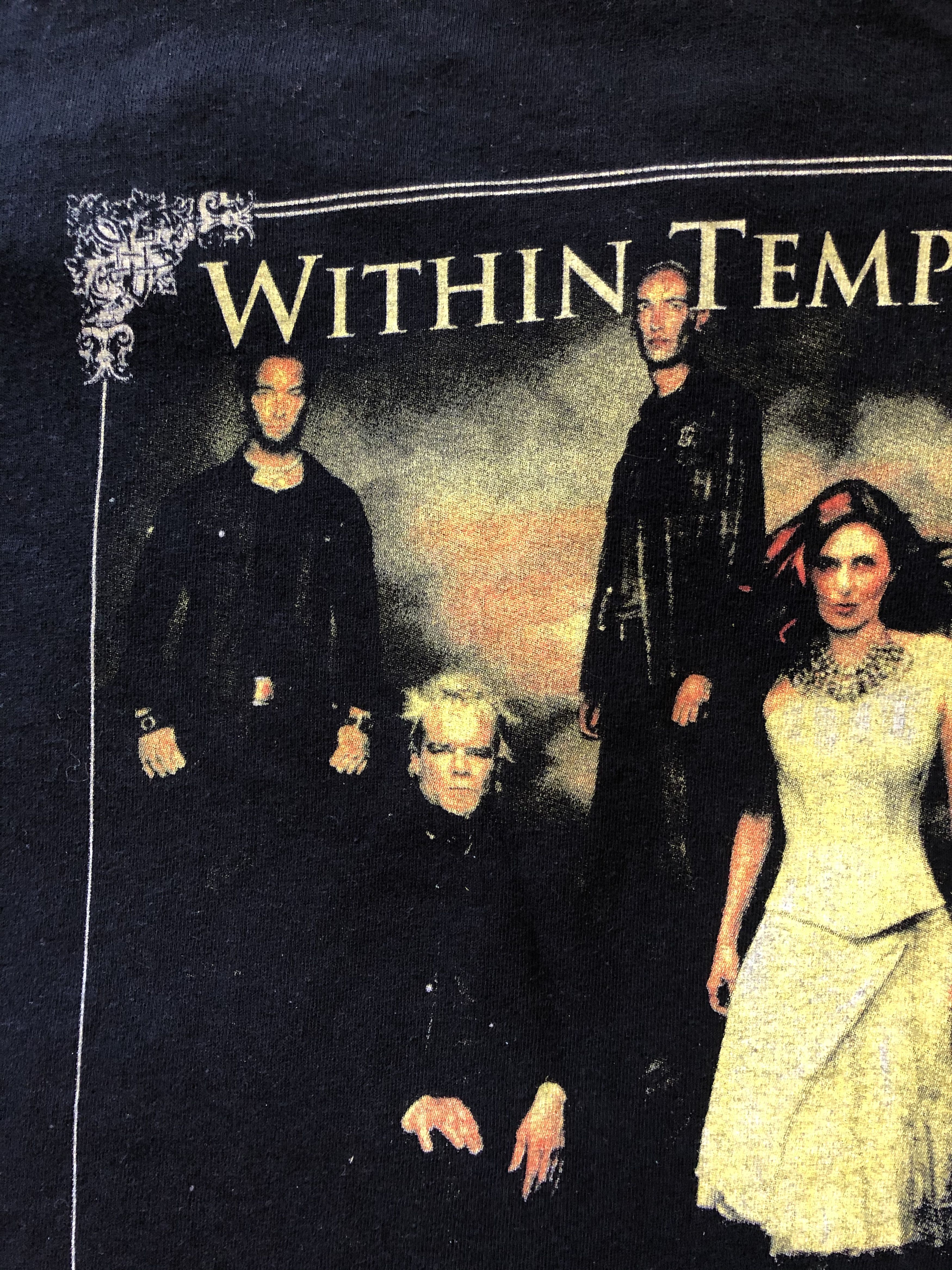 Band Tees Vintage 2008 Within Temptation (Lacuna Coil Arch Enemy) Size US L / EU 52-54 / 3 - 8 Thumbnail