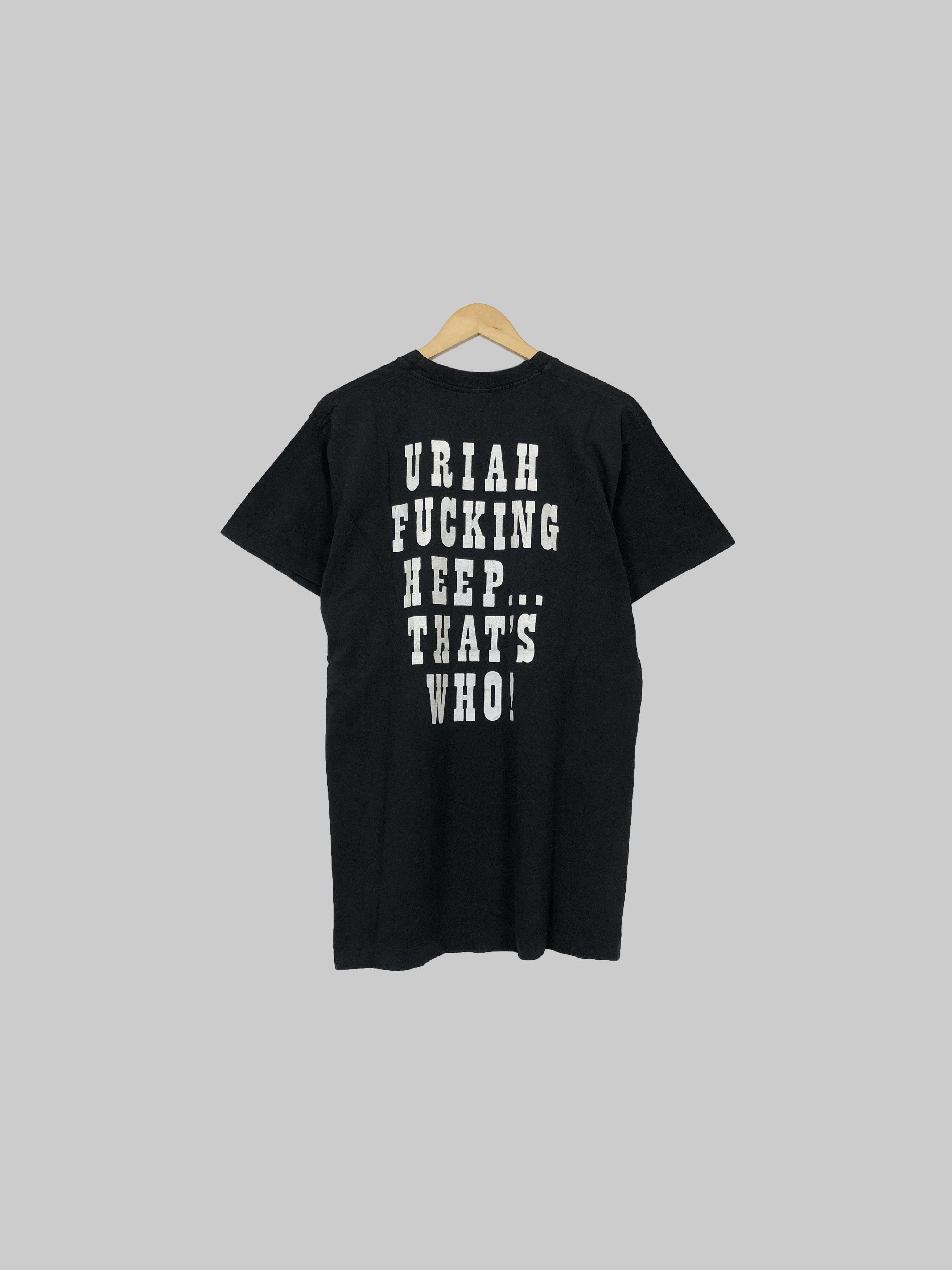 Band Tees Vintage 90s Uriah Heep (Deep Purple Black Sabbath Jethro) Size US L / EU 52-54 / 3 - 1 Thumbnail