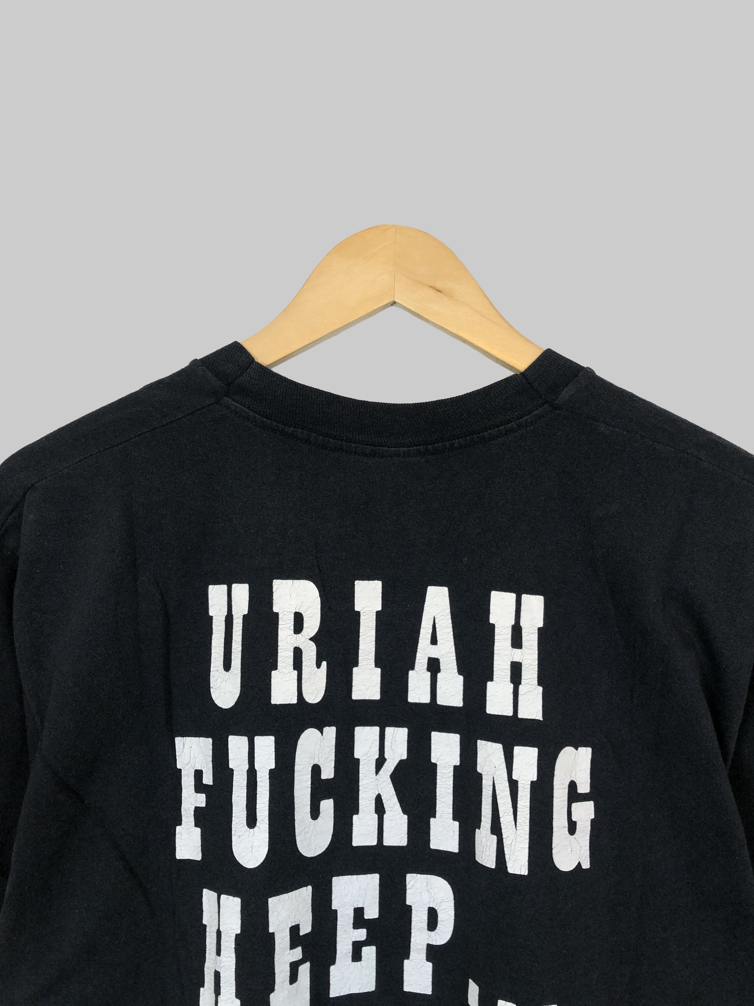 Band Tees Vintage 90s Uriah Heep (Deep Purple Black Sabbath Jethro) Size US L / EU 52-54 / 3 - 4 Thumbnail