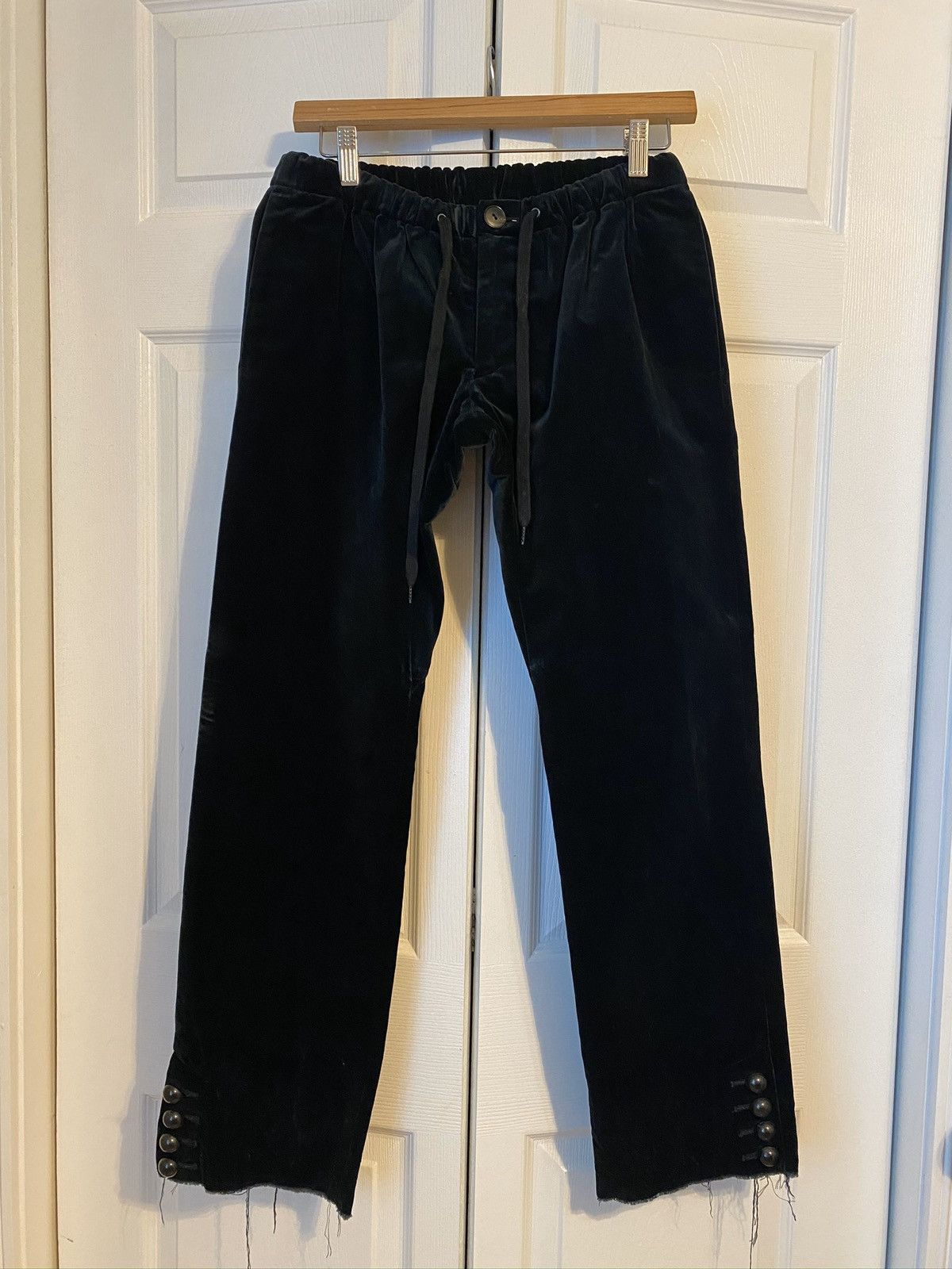 Number (N)ine Number (n)ine FW06 noir velour pants | Grailed