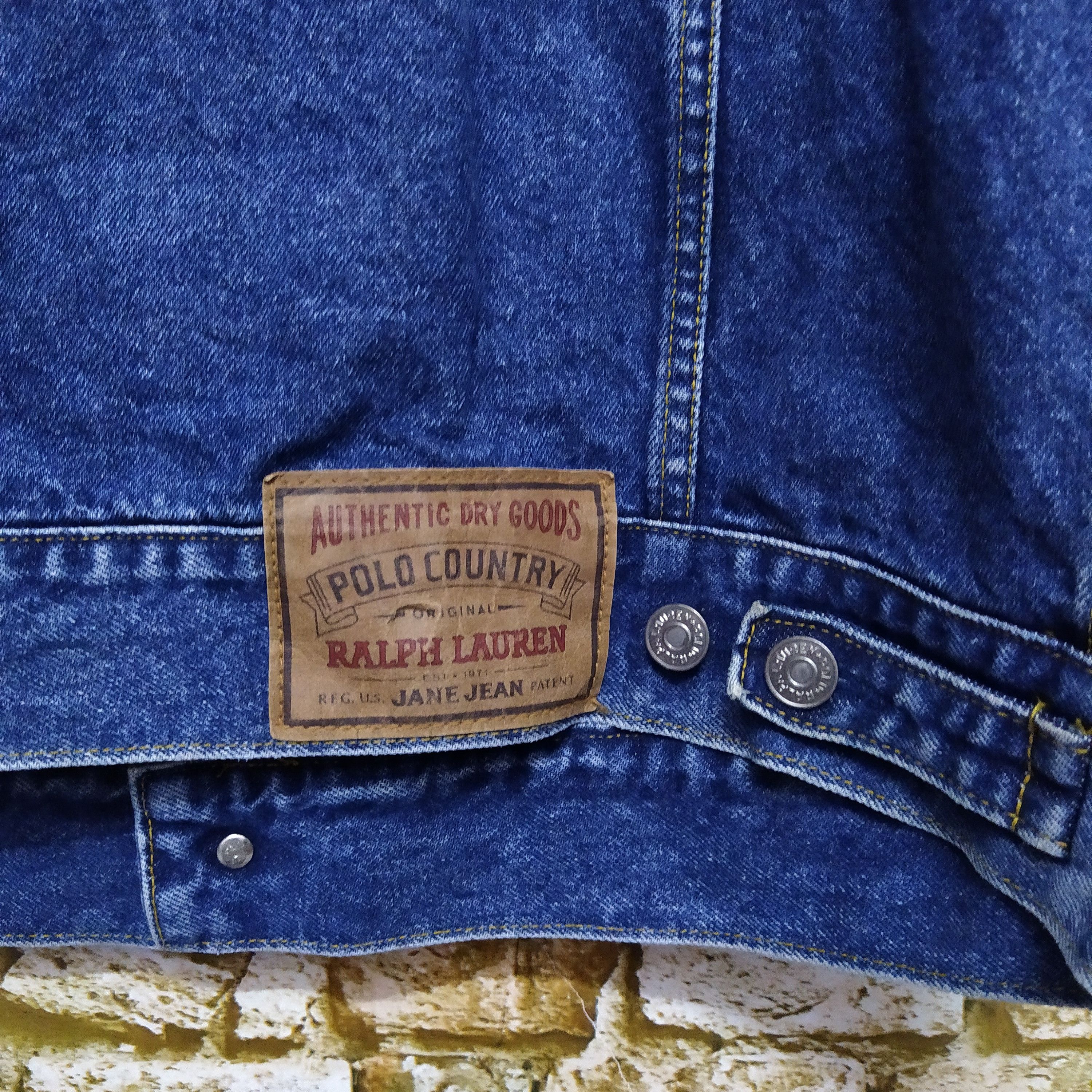 Polo Ralph Lauren × Vintage VTG POLO COUNTRY RALPH LAUREN DENIM JACKET (D179) Size US M / EU 48-50 / 2 - 7 Thumbnail