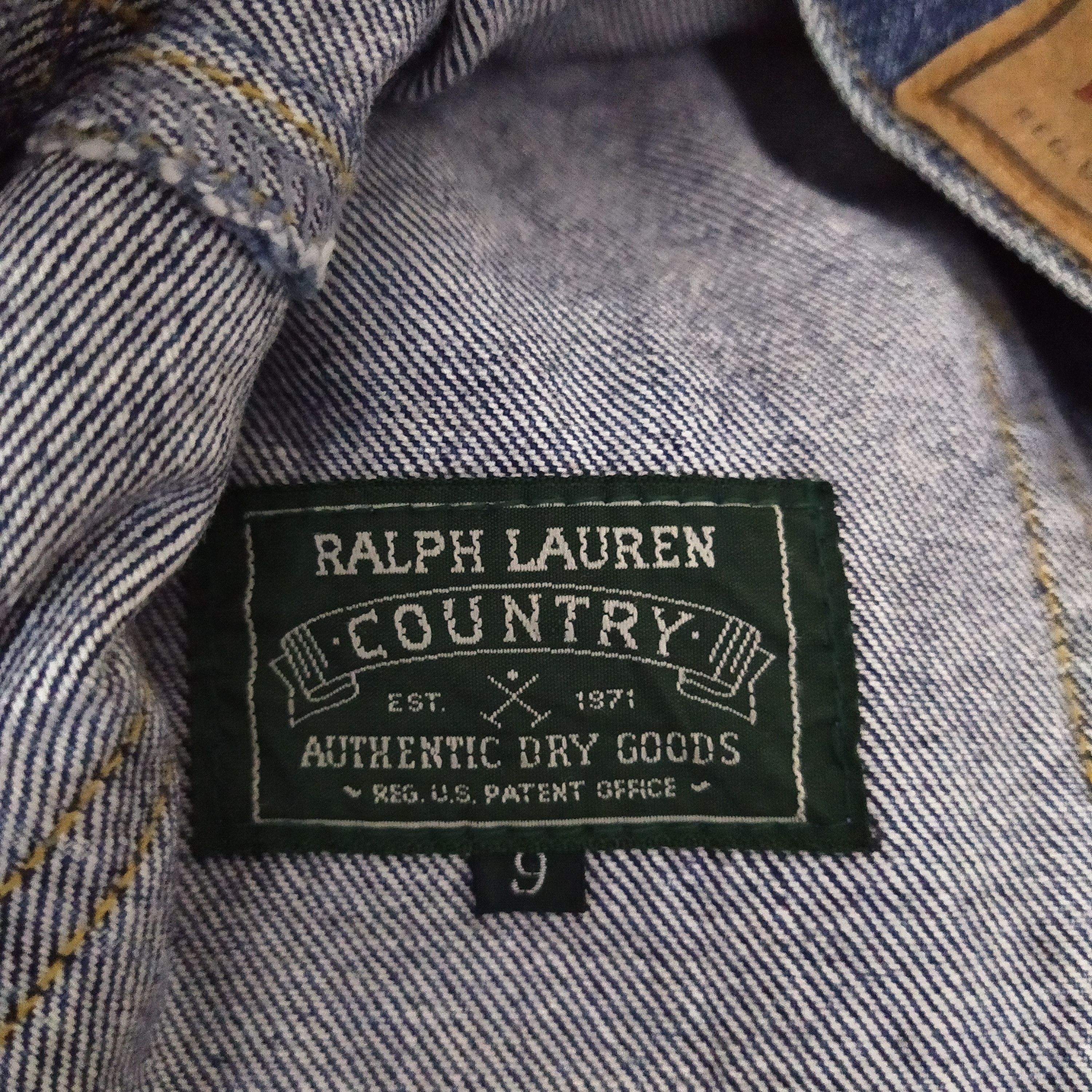Polo Ralph Lauren × Vintage VTG POLO COUNTRY RALPH LAUREN DENIM JACKET (D179) Size US M / EU 48-50 / 2 - 8 Thumbnail