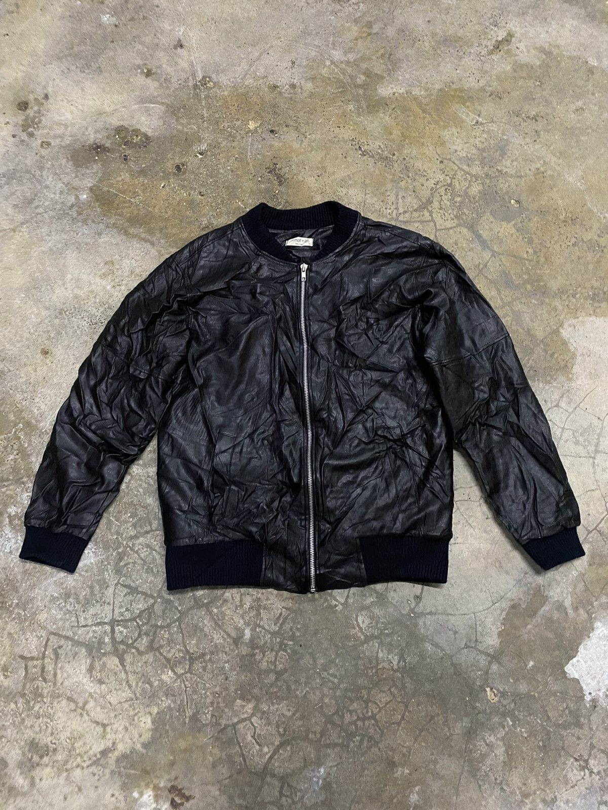 Leather Jacket 🔥DHL SHIPPING🔥ULTIMAT IRON BOMBER LEATHER JACKET MADE