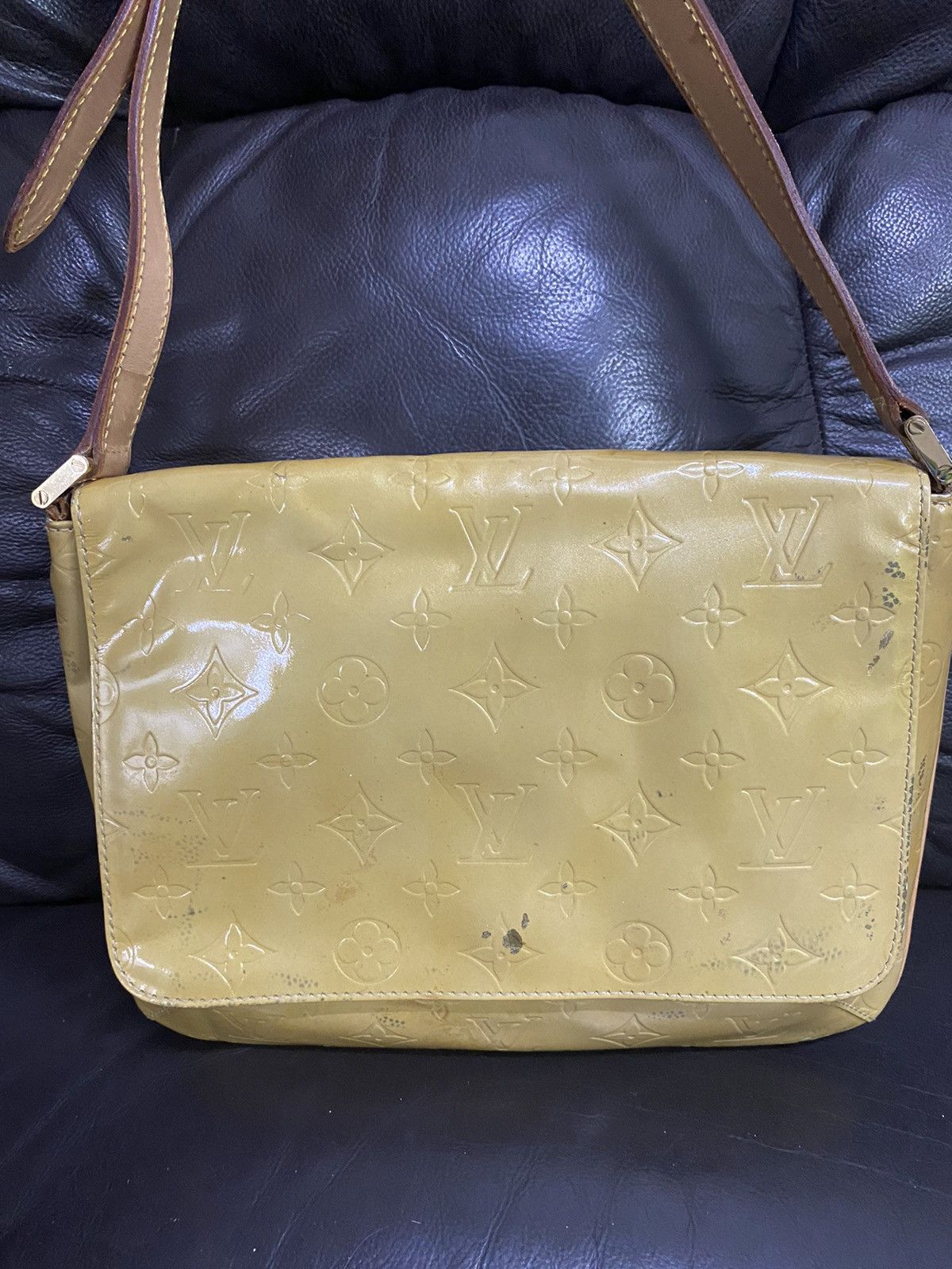 Louis Vuitton Vintage Louis Vuitton Vernis Nude Shoulder Bag DIRTY Size ONE SIZE - 3 Thumbnail