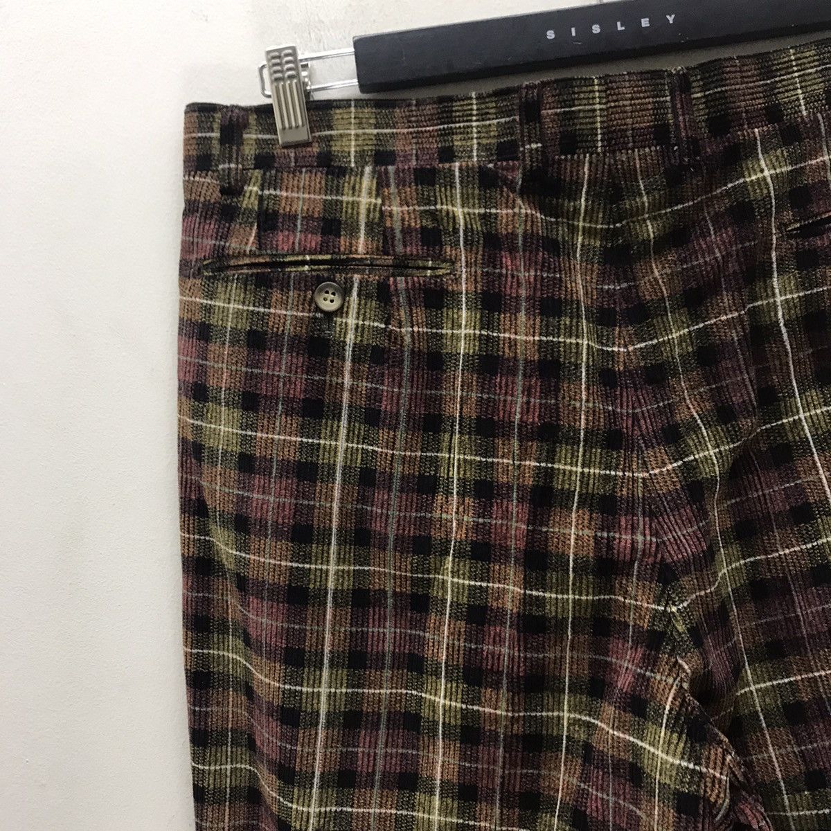 Lanvin Vintage Lanvin Checked Corduroy Pants Size US 33 - 9 Thumbnail