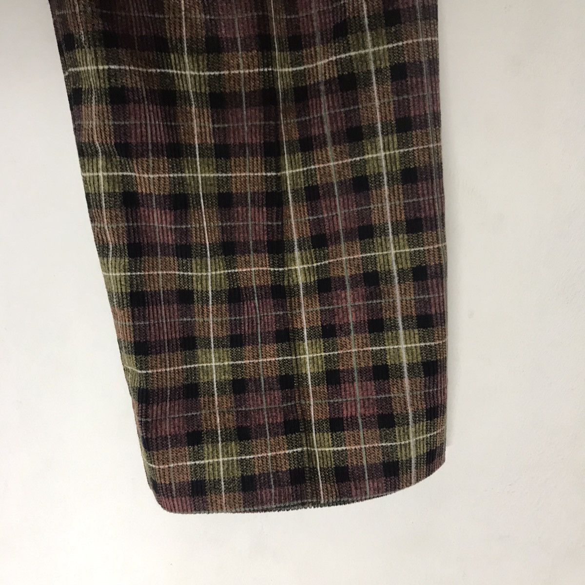Lanvin Vintage Lanvin Checked Corduroy Pants Size US 33 - 14 Thumbnail
